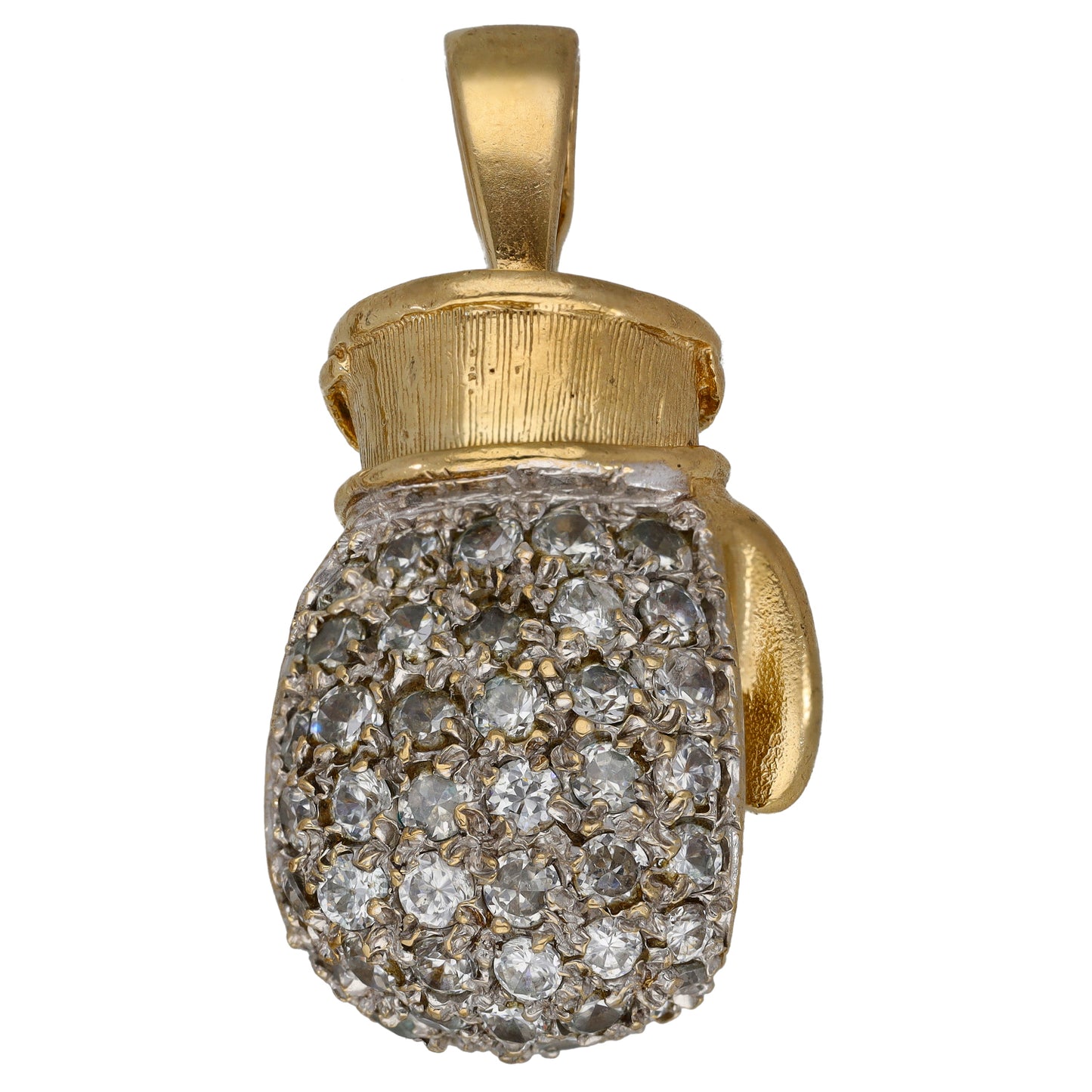 9ct Gold Cubic Zirconia Boxing Glove Pendant