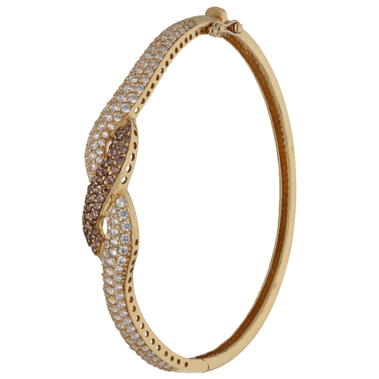 18ct Gold Imitation Hinged/Clasp Bangle