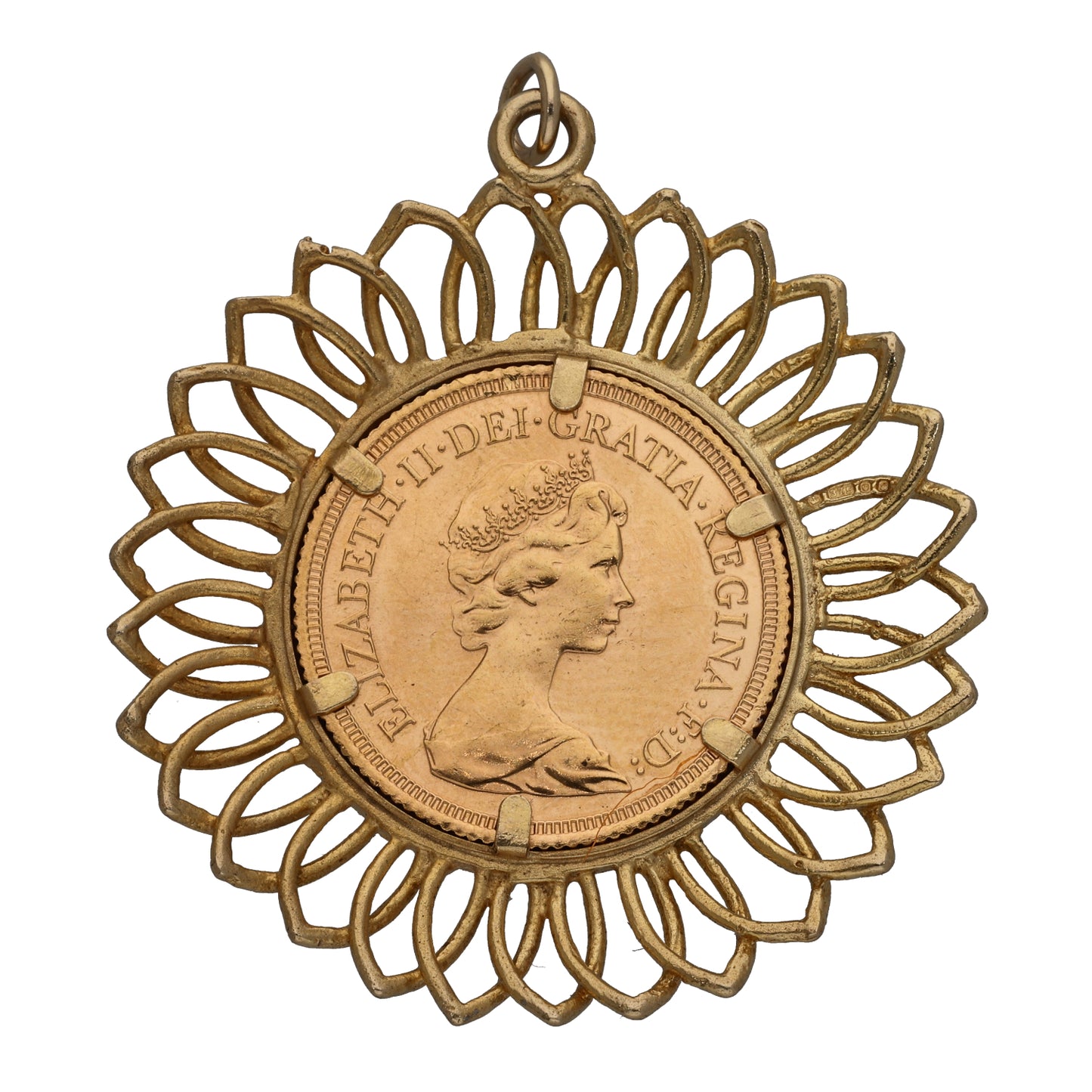 9ct Gold Full Sovereign Coin Pendant