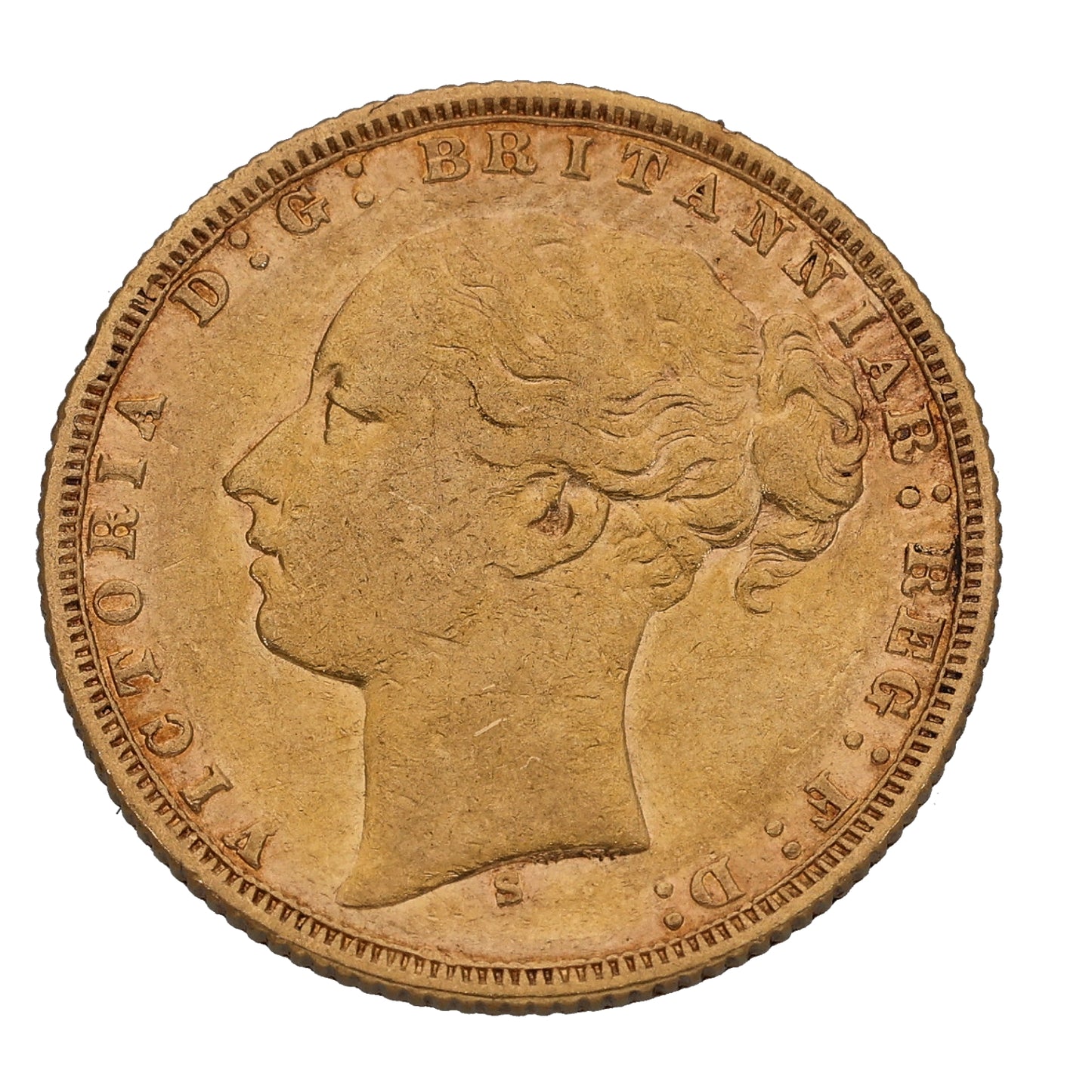22ct Gold Queen Victoria Full Sovereign Coin 1875