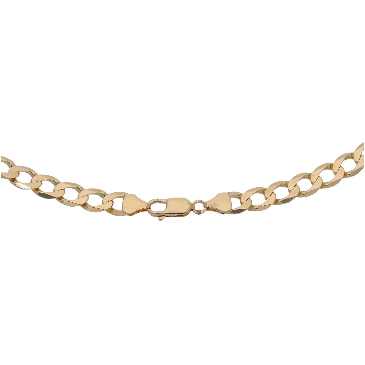 9ct Gold Curb Chain 22"