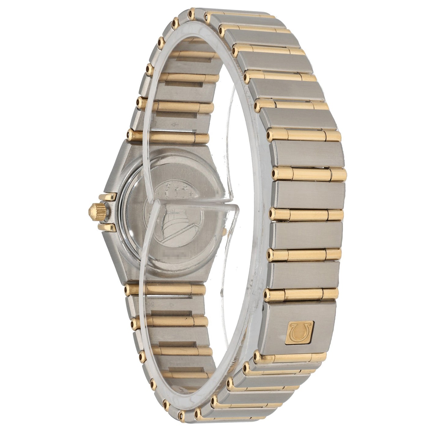 Omega Constellation 1267.75.00, Mother of Pearl Dial, Stainless Steel and Gold, Rear Angle Image