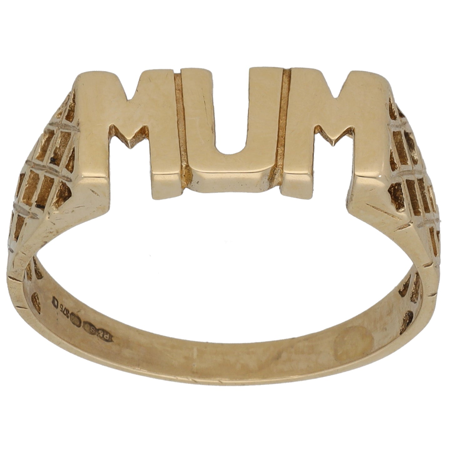 9ct Gold Mum/Mother Ring Size T