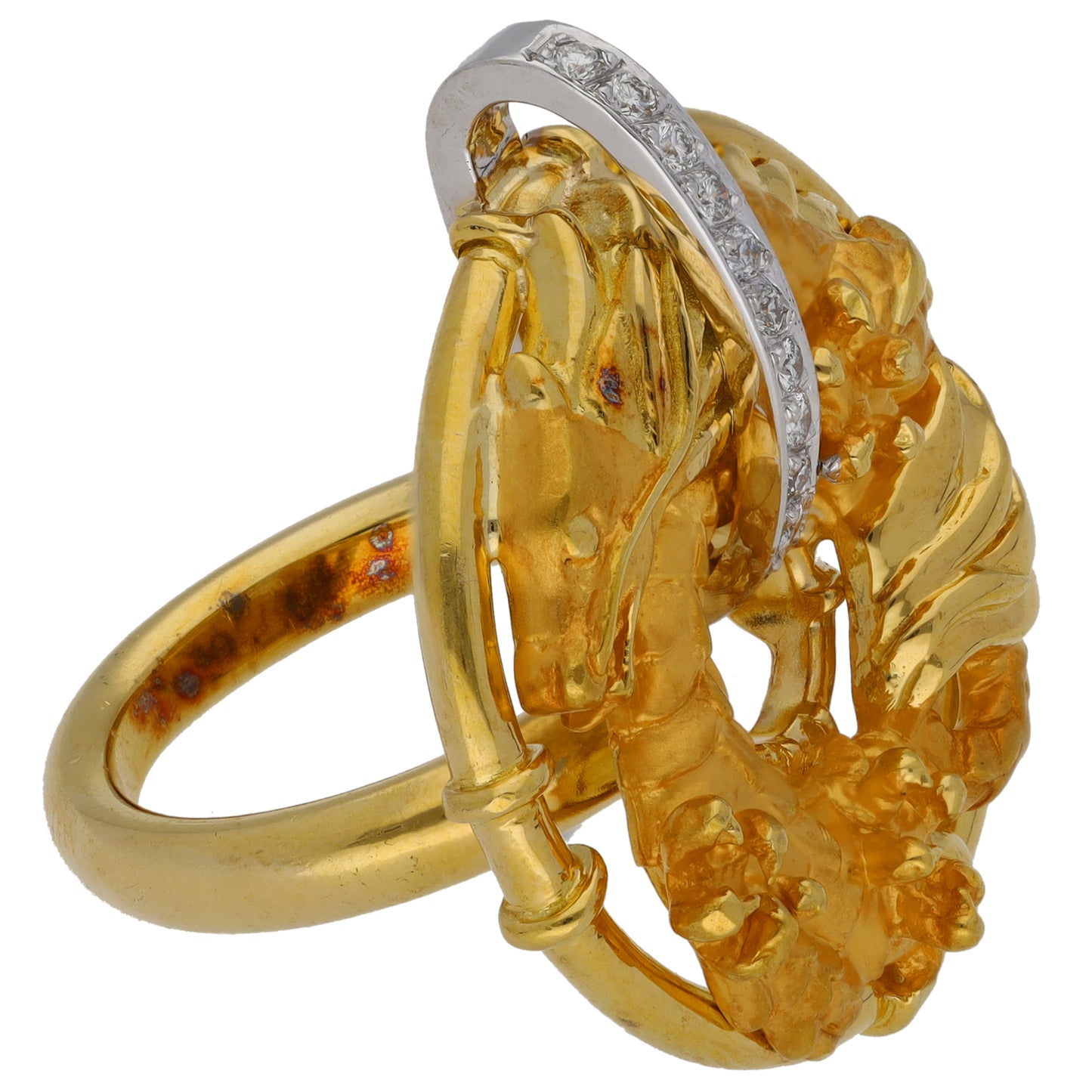 18ct Gold 0.11ct Diamond Alternative Ring Size M