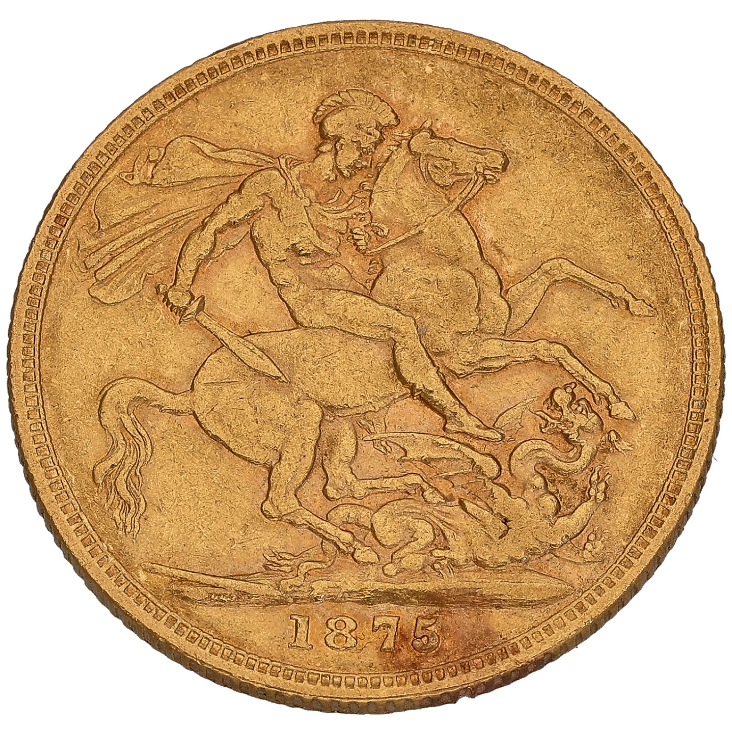 22ct Gold Queen Victoria Full Sovereign Coin 1875