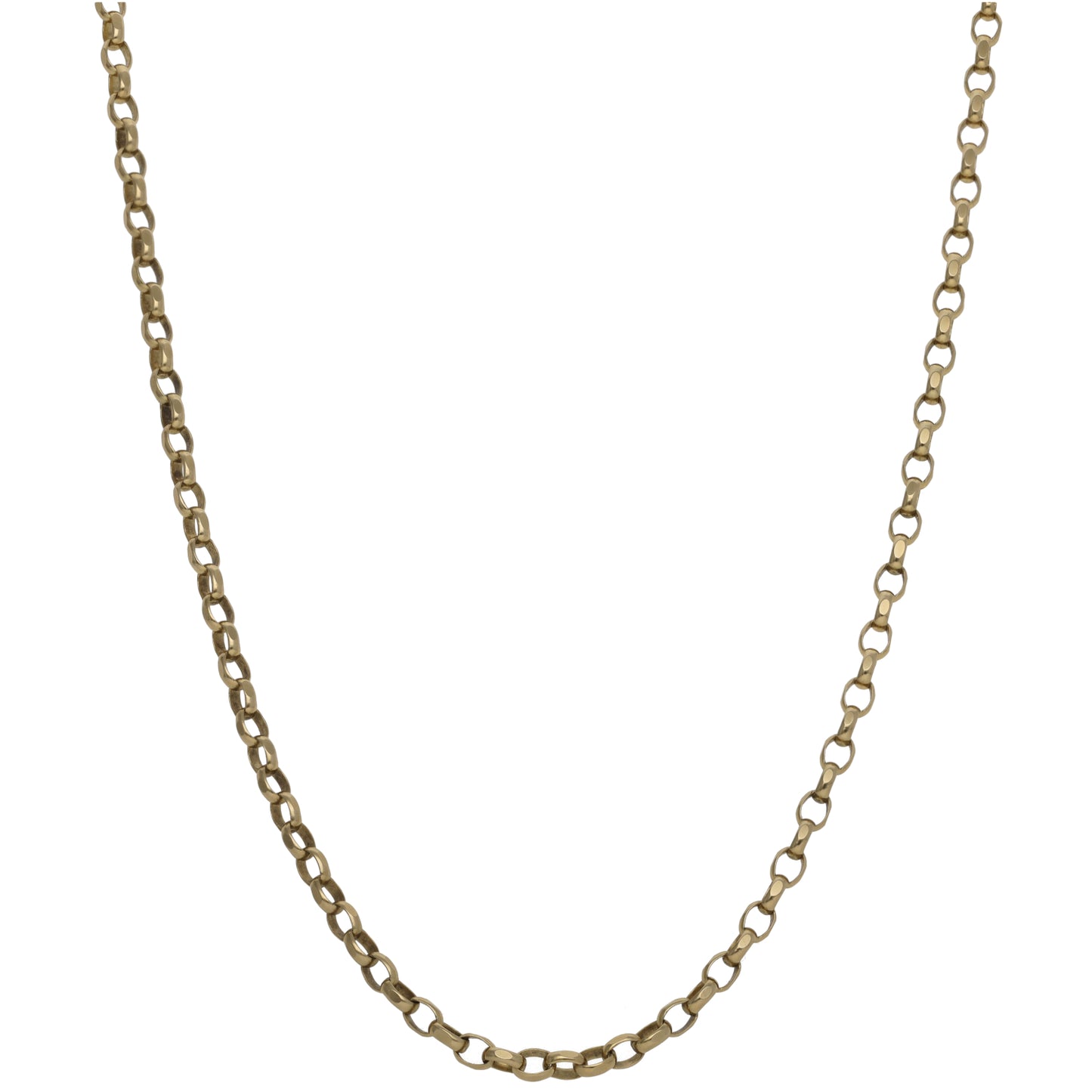 9ct Gold Belcher Chain 18"