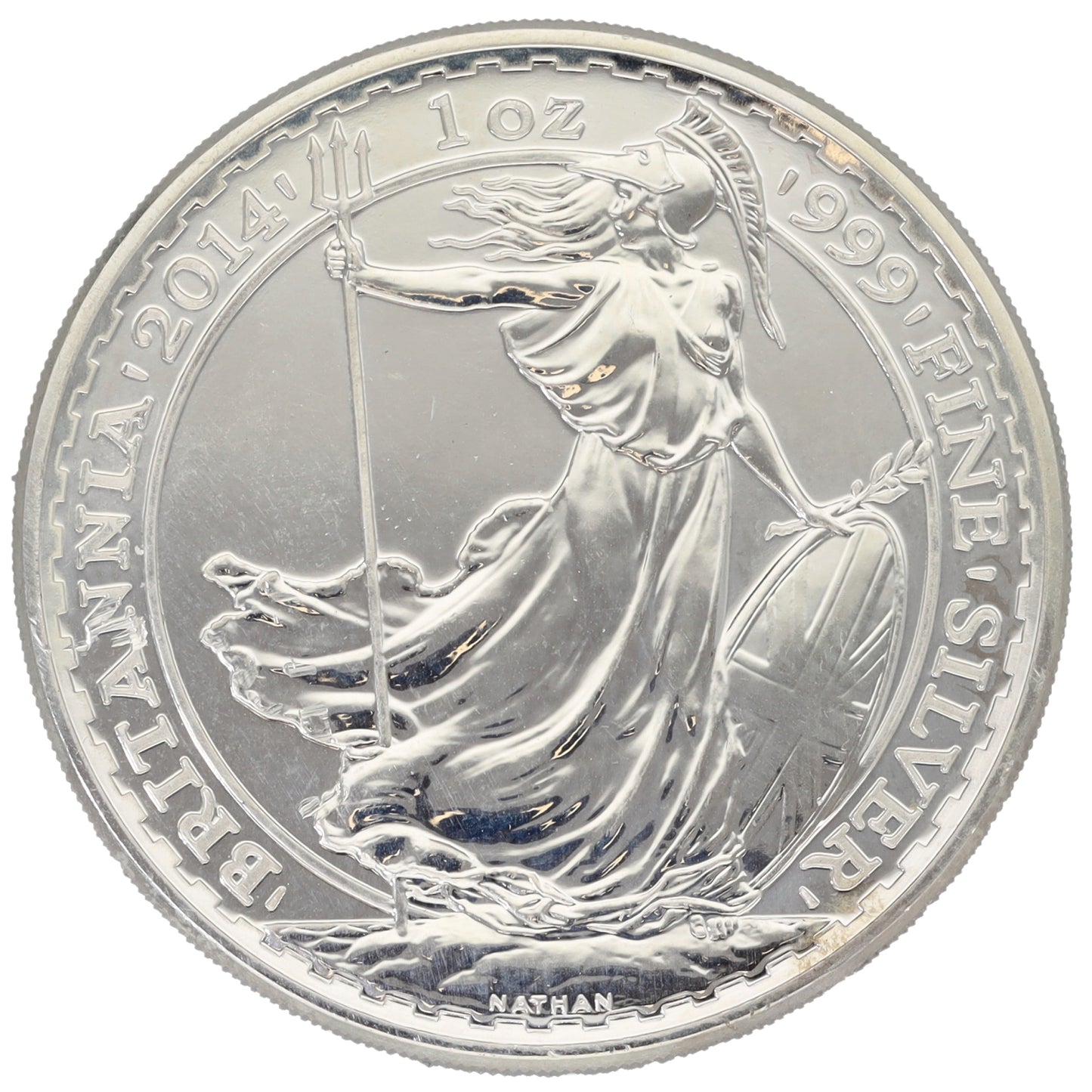 Fine Silver Queen Elizabeth II 1 OZ Britannia Coin 2014