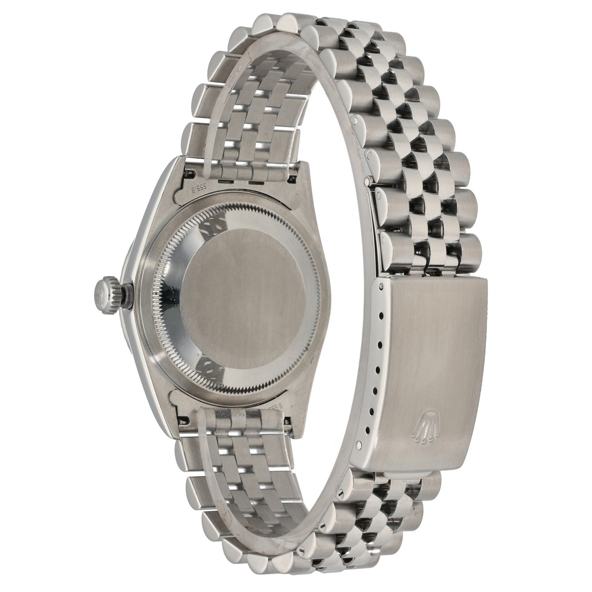 Rolex Datejust 16220, stainless steel bracelet and case, jubilee bracelet rear angle