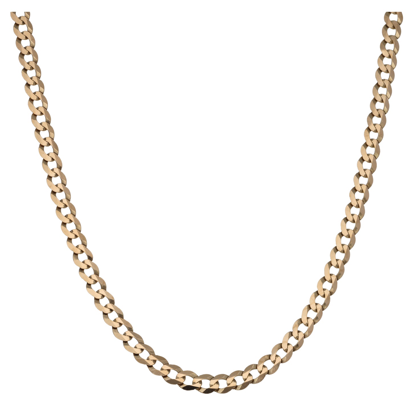 9ct Gold Curb Chain 18"