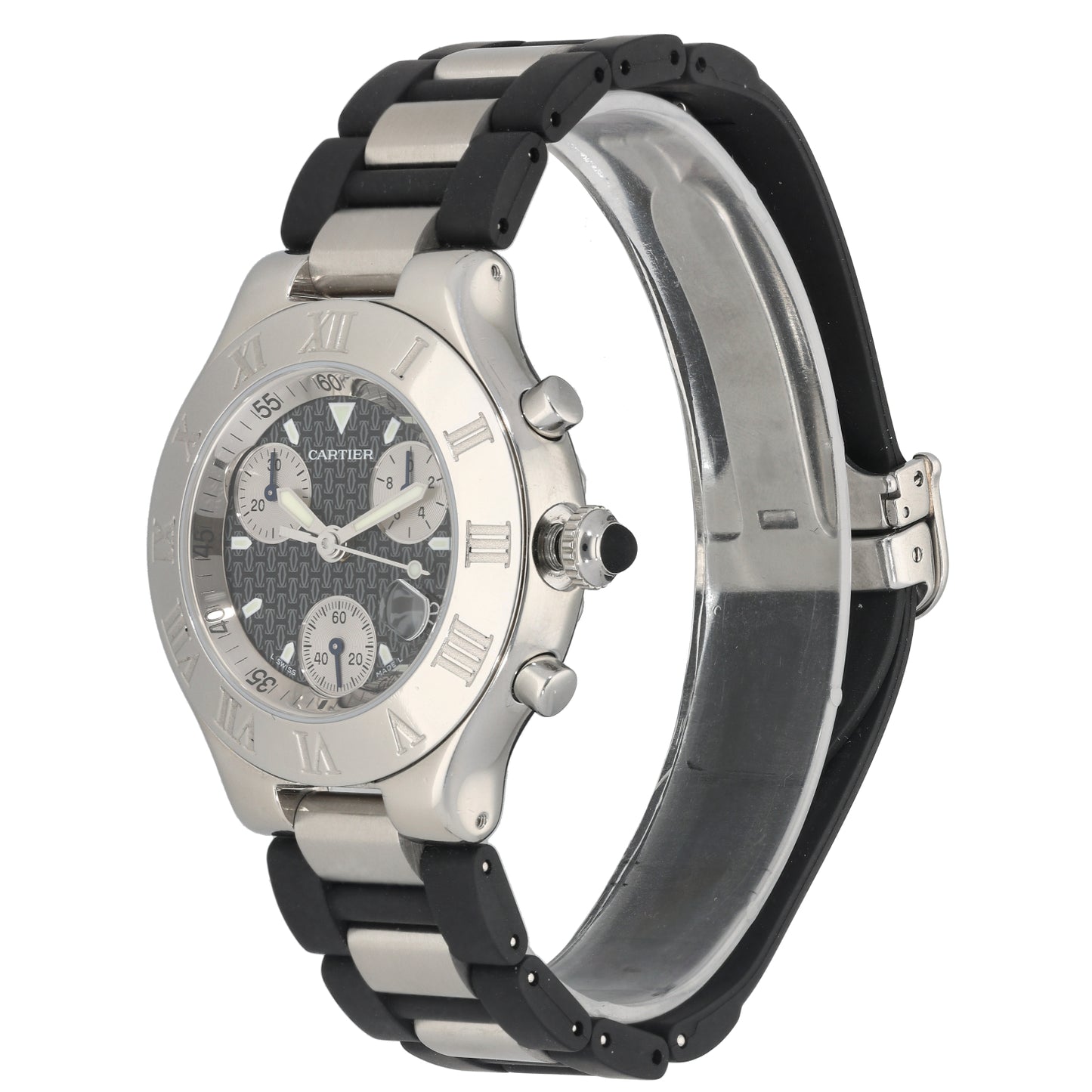 Cartier Chronoscaph 2424 38mm Stainless Steel Watch