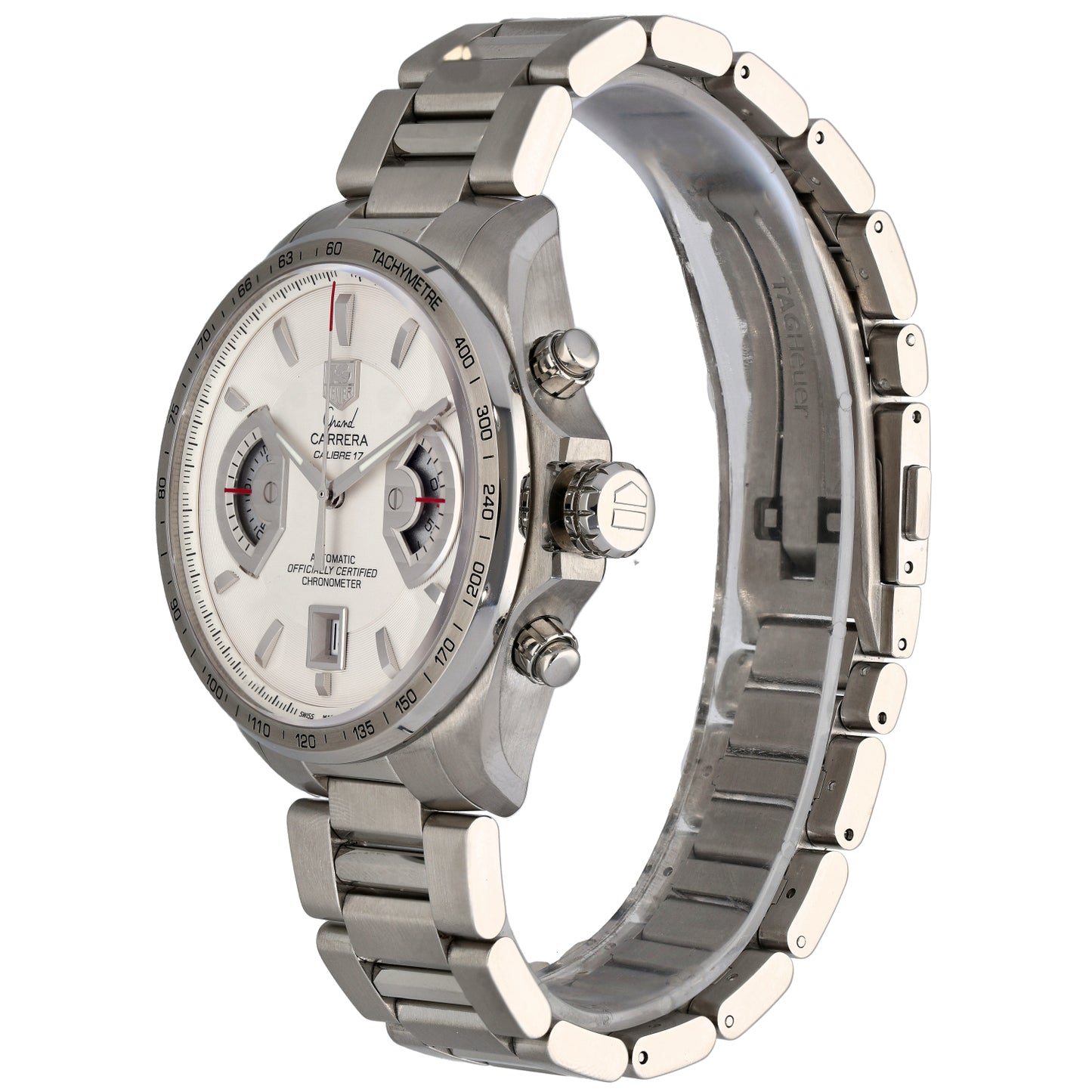 Tag Heuer Grand Carrera CAV511B 43mm Stainless Steel Watch