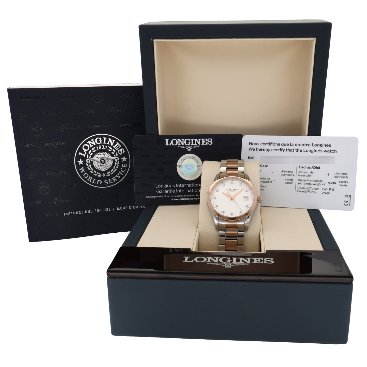 Longines Conquest Classic L2.386.3 34mm Bi-Colour Watch