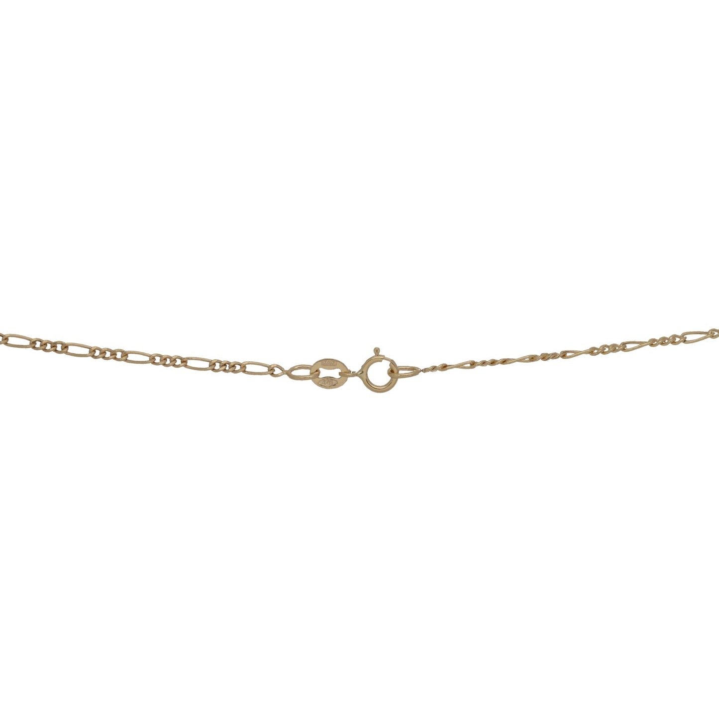 New 9ct Gold Figaro Chain 16"