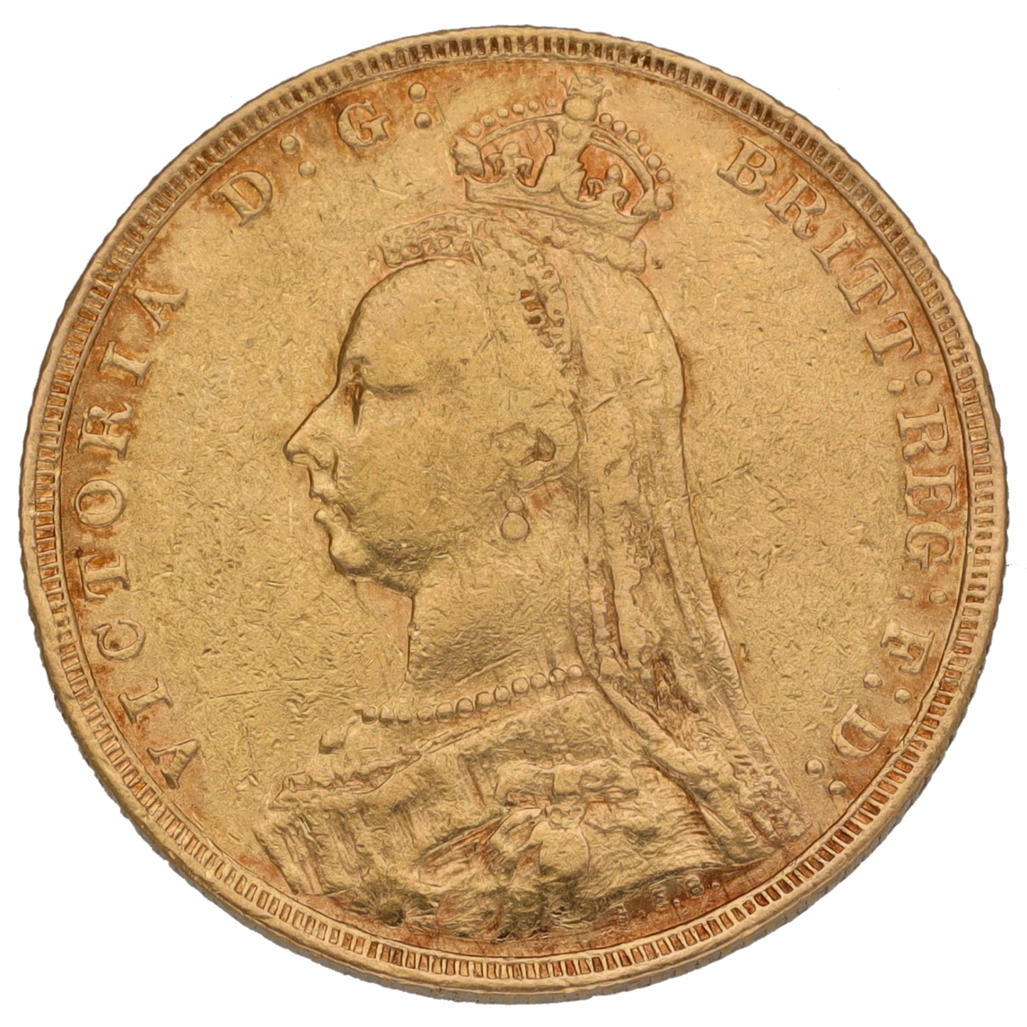 22ct Gold Queen Victoria Full Sovereign Coin 1891