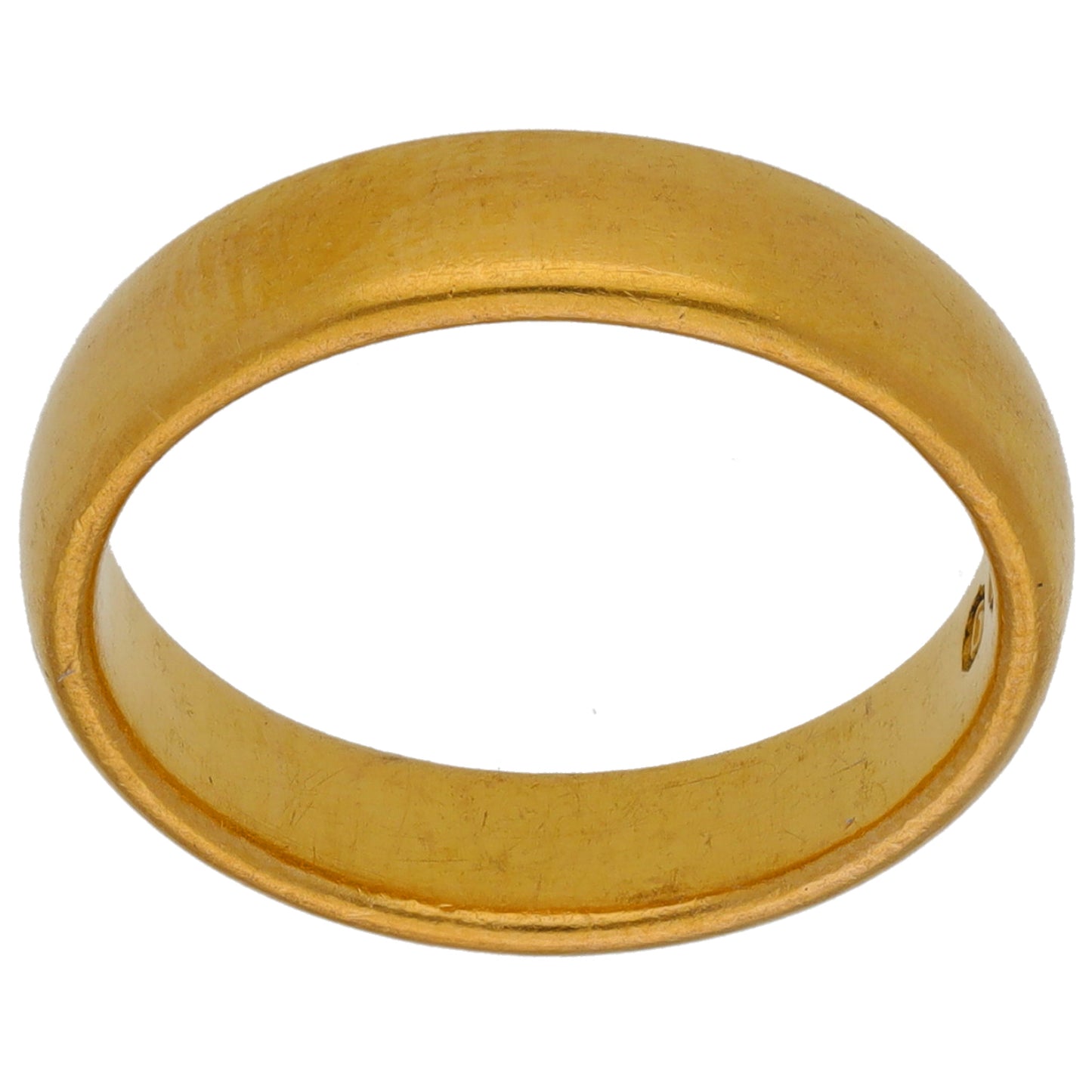 22ct Gold Plain Wedding Ring Size L