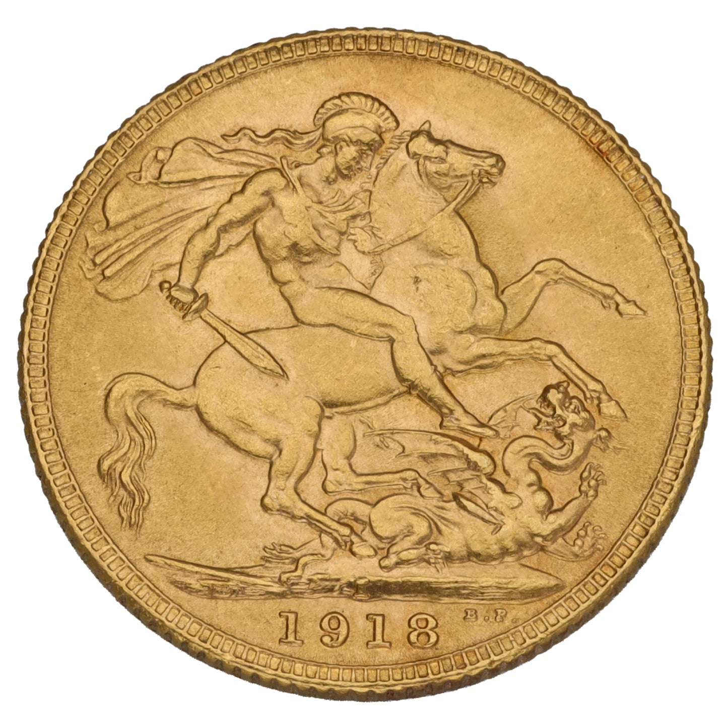 22ct Gold King George V Full Sovereign Coin 1915