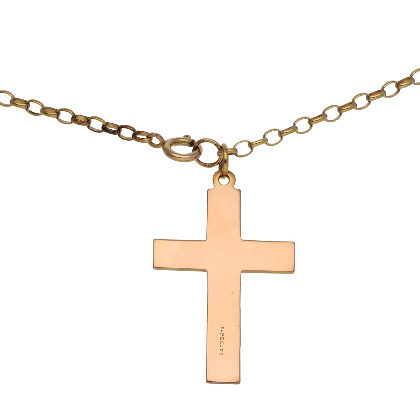 9ct Gold Cross Pendant With Chain