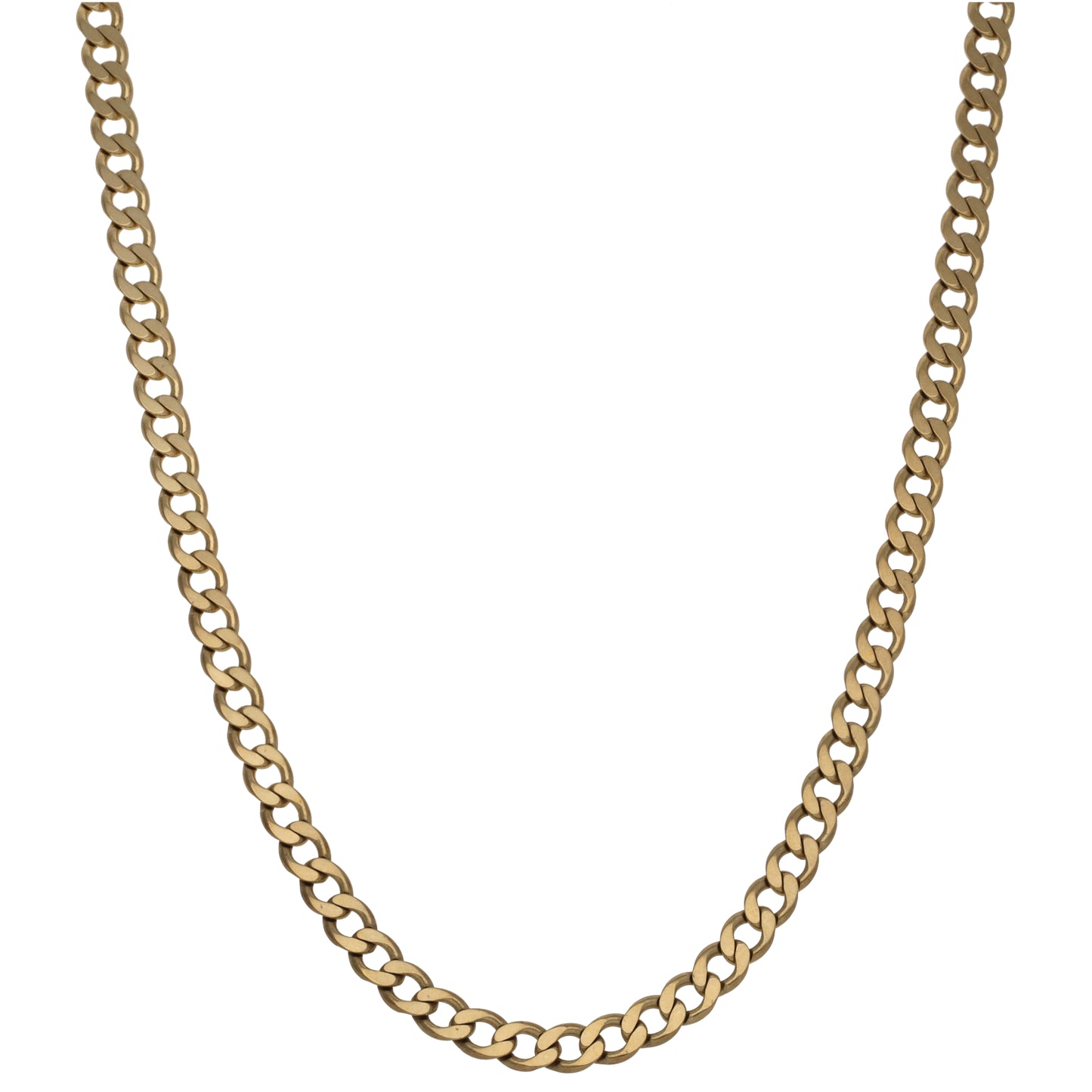 9ct Gold Curb Chain 20"