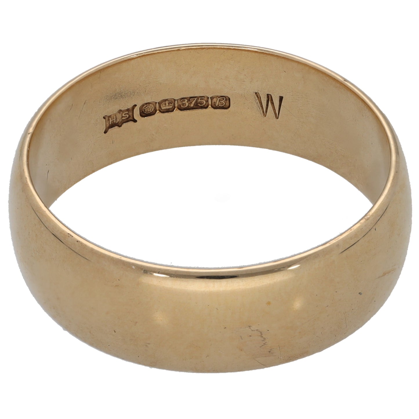 9ct Gold Plain Wedding Ring Size V