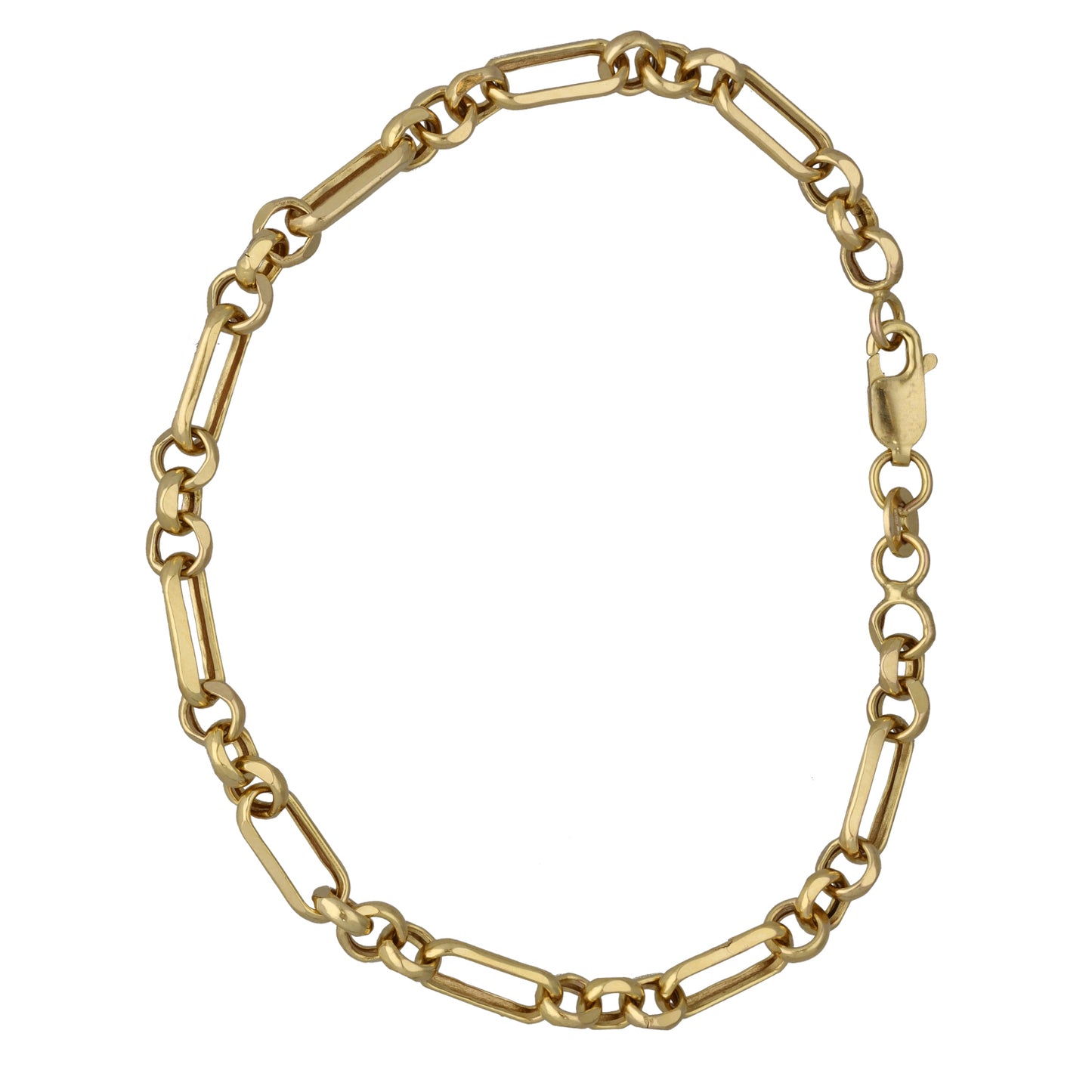 9ct Gold Figaro Bracelet