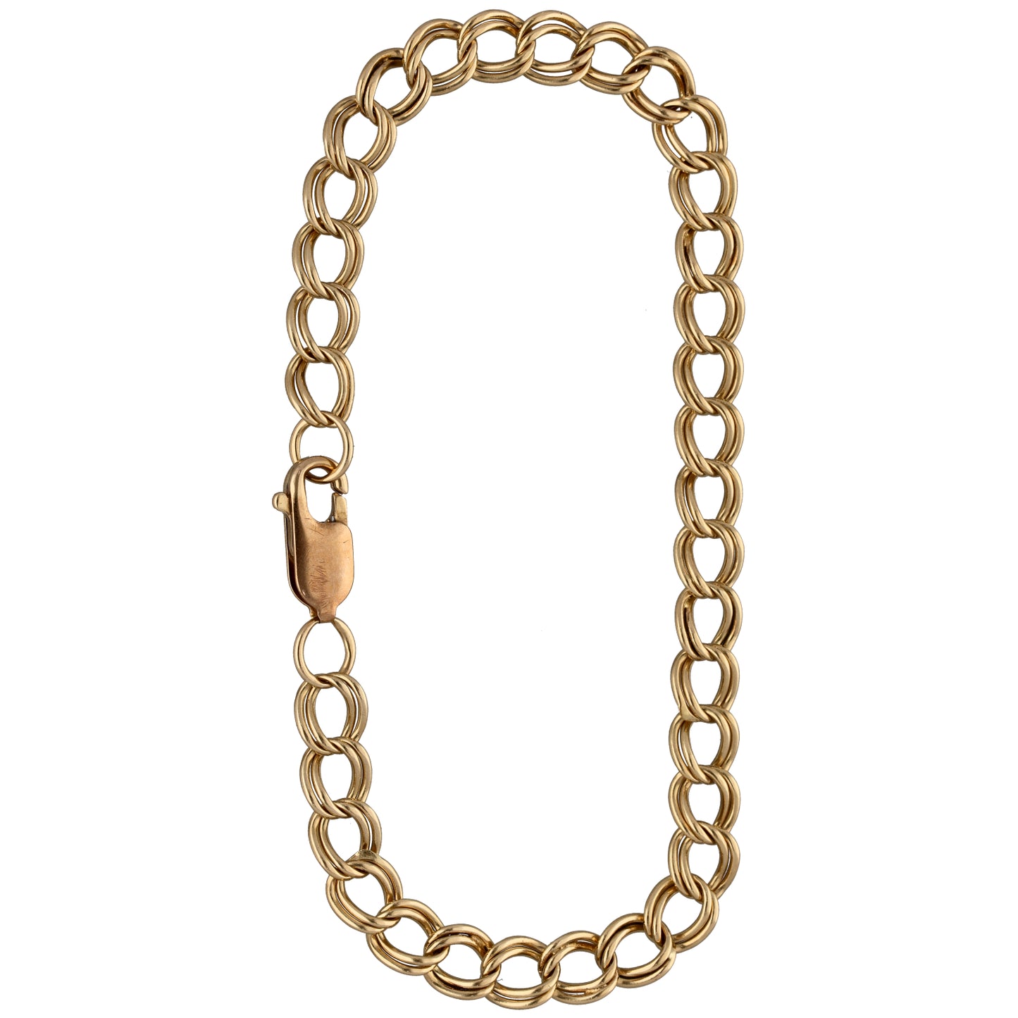 9ct Gold Double Curb Bracelet