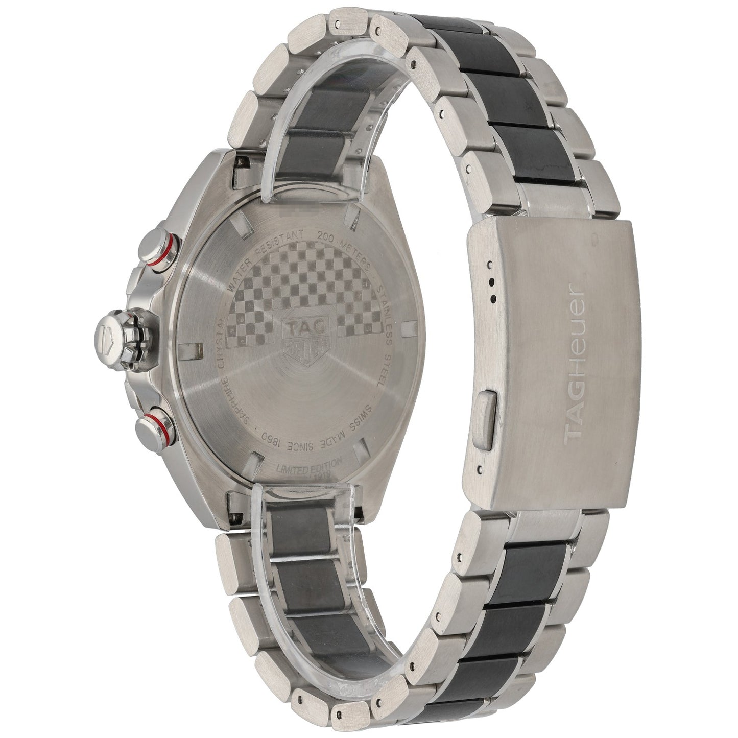 Tag Heuer Formula 1 CAZ101Z, Beaverbrooks, Black Dial, Stainless Steel, Rear Angle Image