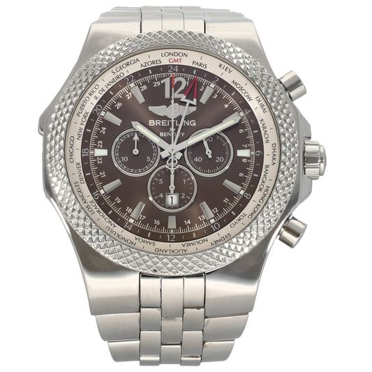 Breitling Bentley GMT A47362 49mm Stainless Steel Watch