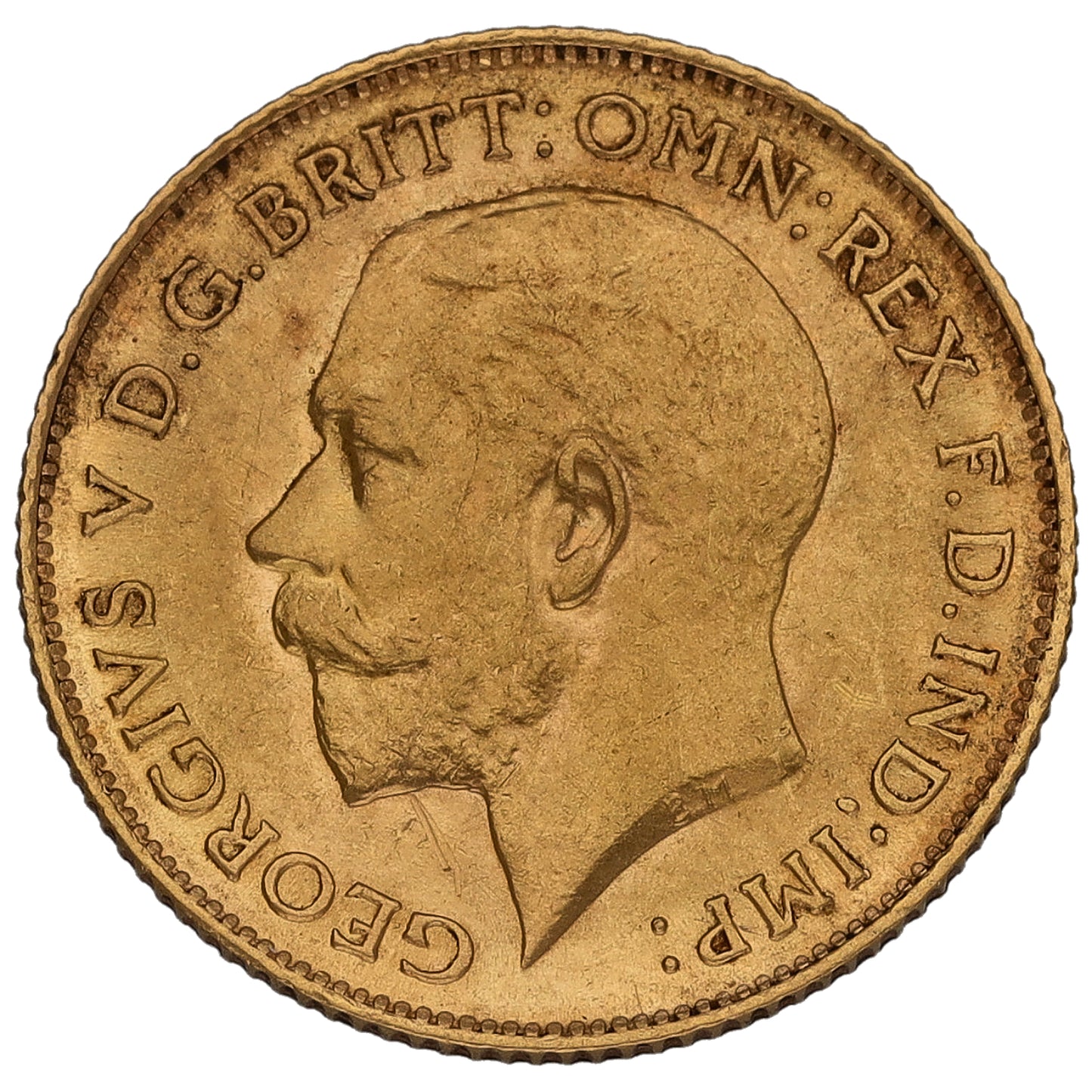 22ct Gold King George V Half Sovereign Coin 1912