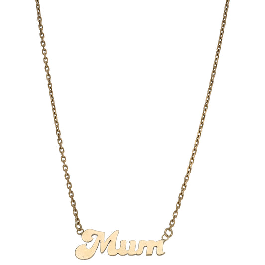 9ct Gold Mum/Mother Chain/Necklace 18"