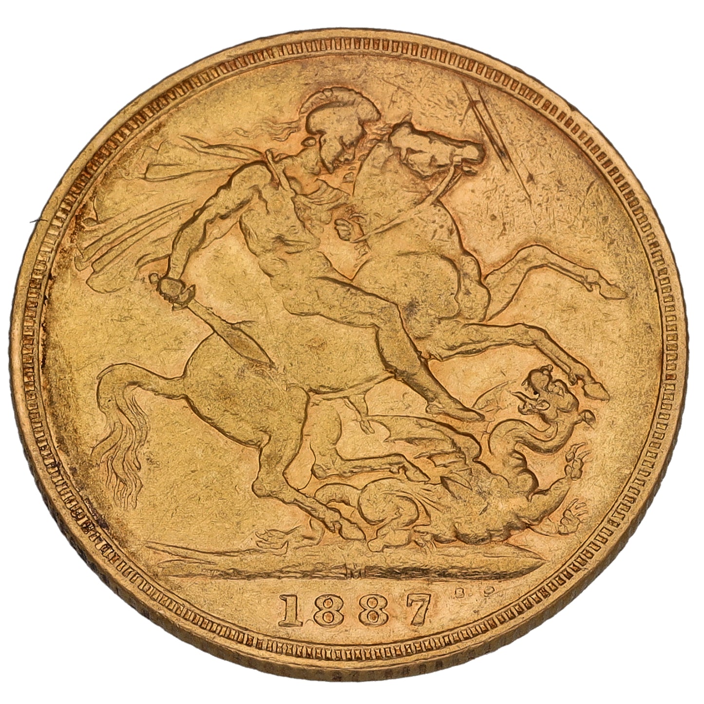 22ct Gold Queen Victoria Full Sovereign Coin 1887