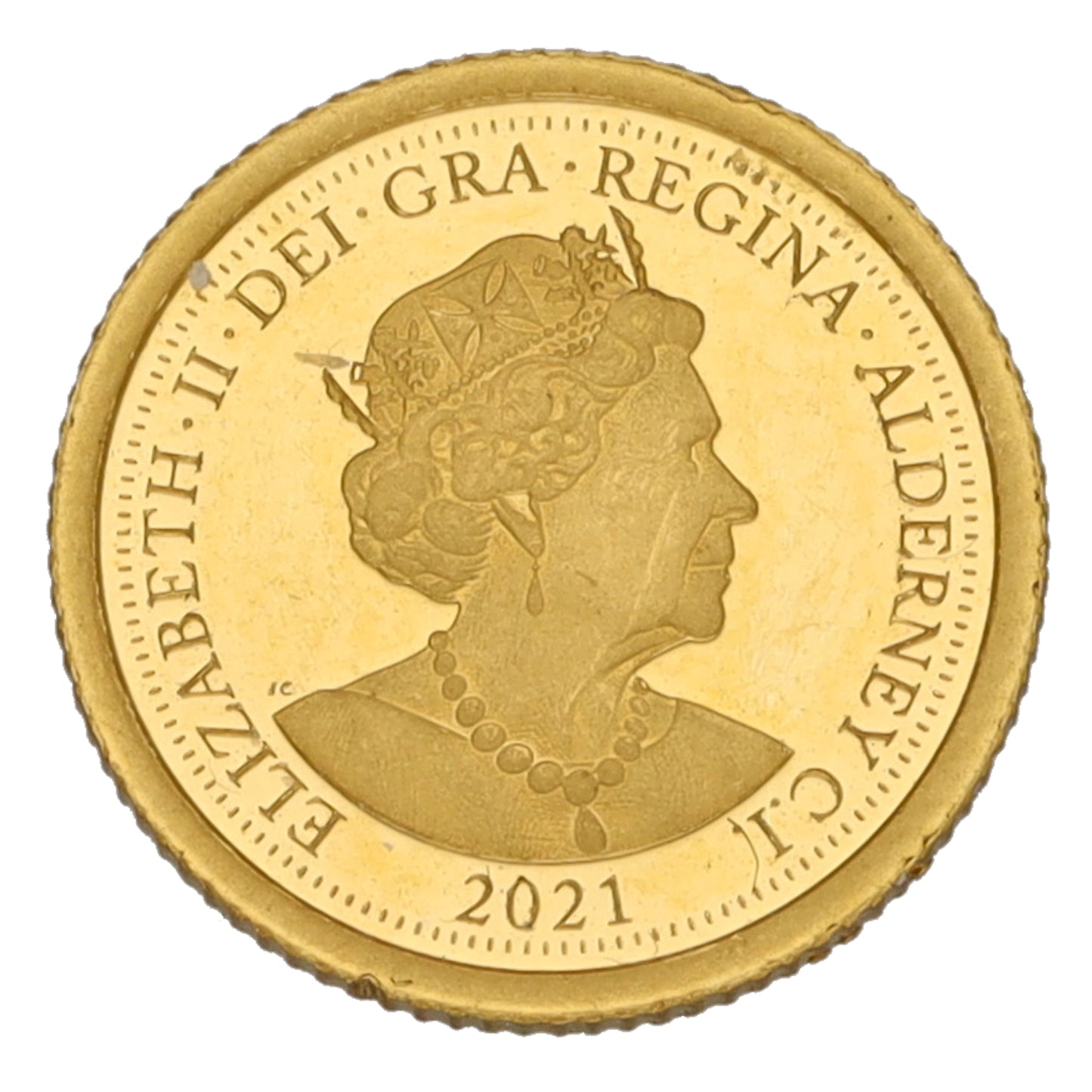 22ct Gold Queen Elizabeth II Eighth Sovereign Coin 2021