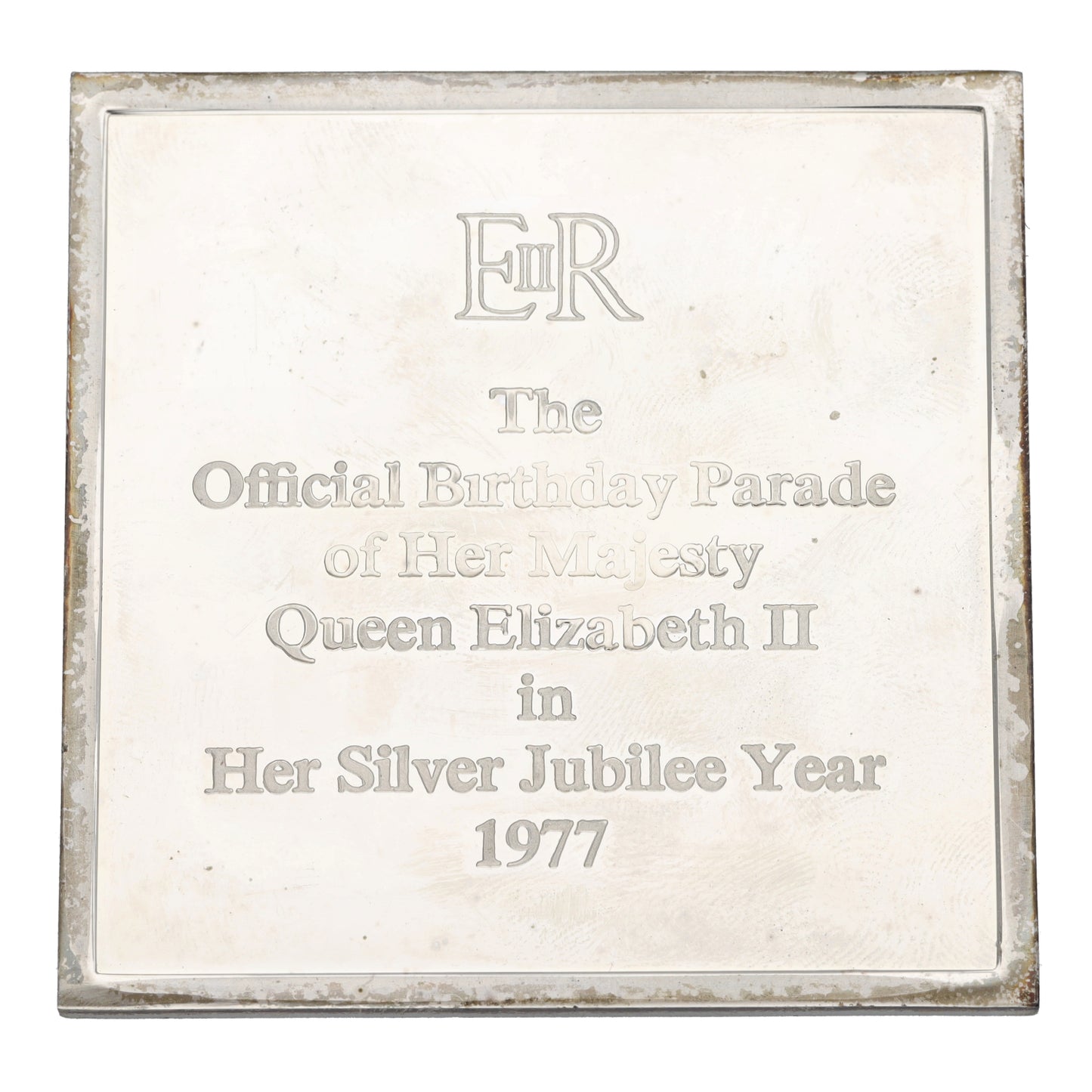 Silver H.M. The Queen Official Birthday Ingot 1977