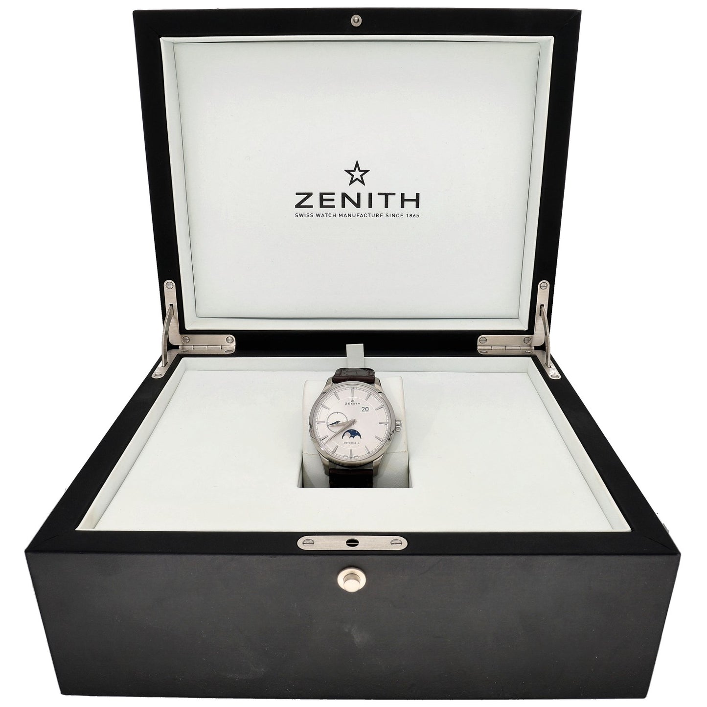 Zenith Elite Moonphase 03.2143.691/01.C498 40mm Stainless Steel Watch