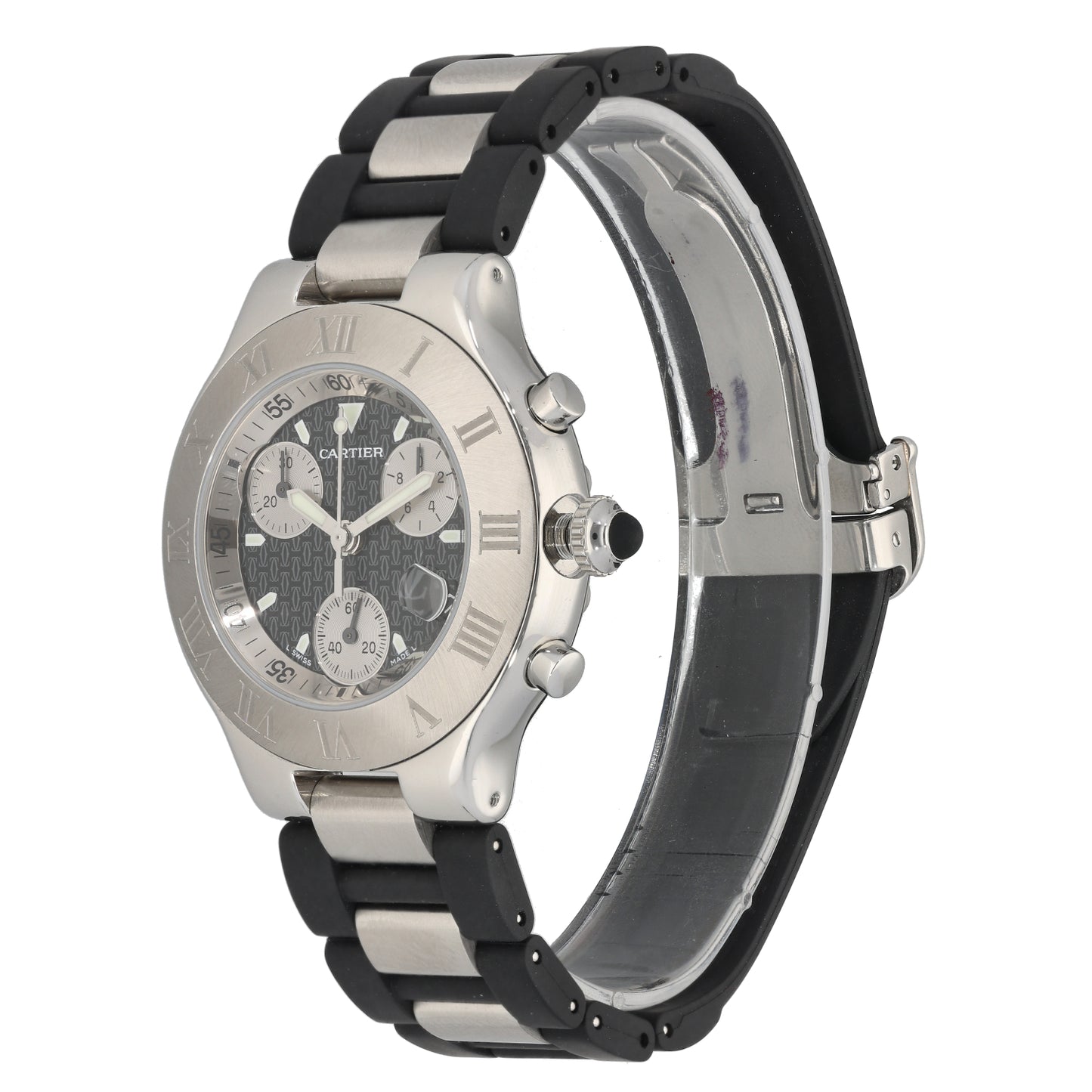 Cartier Chronoscaph 2424 38mm Stainless Steel Watch