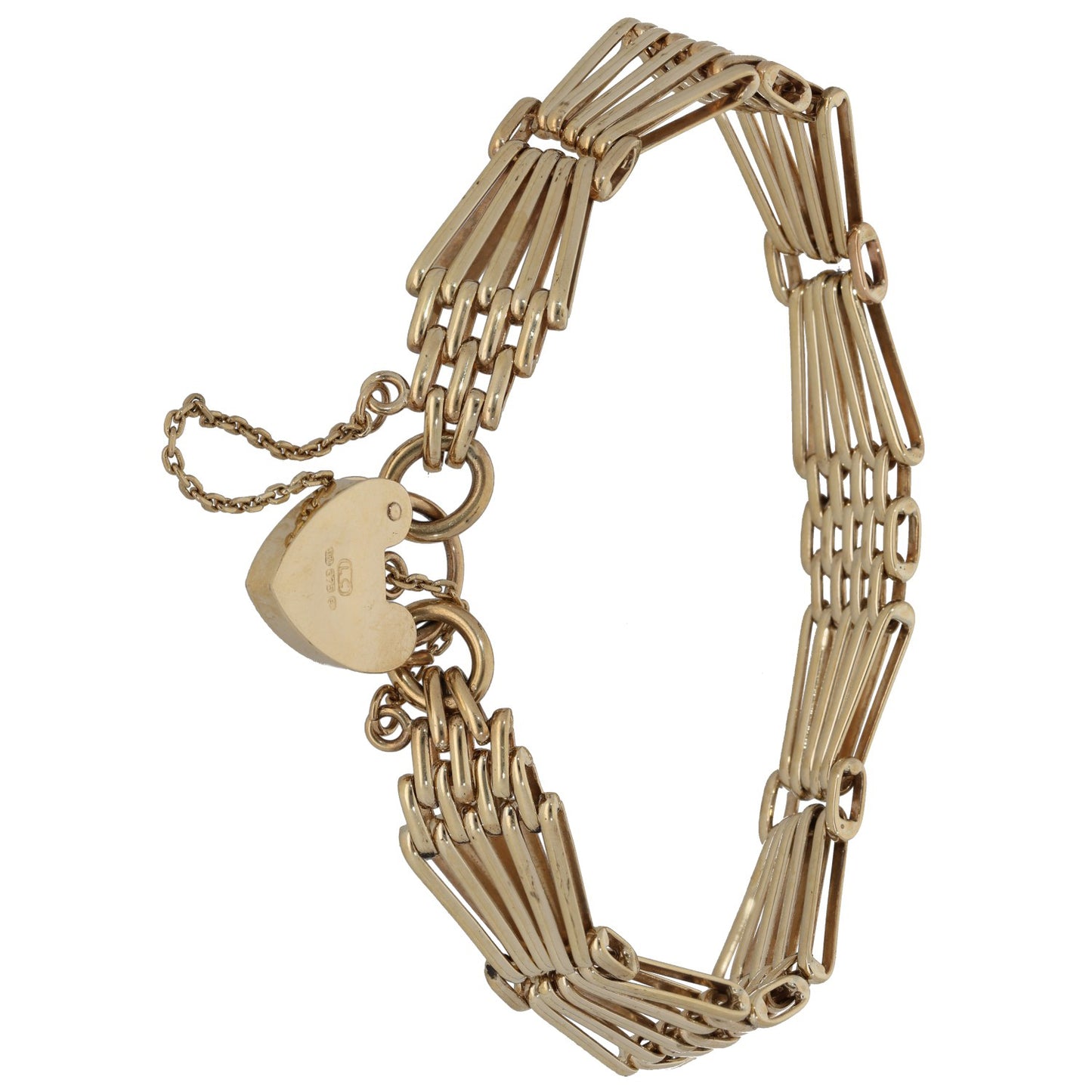 9ct Gold Gate Bracelet