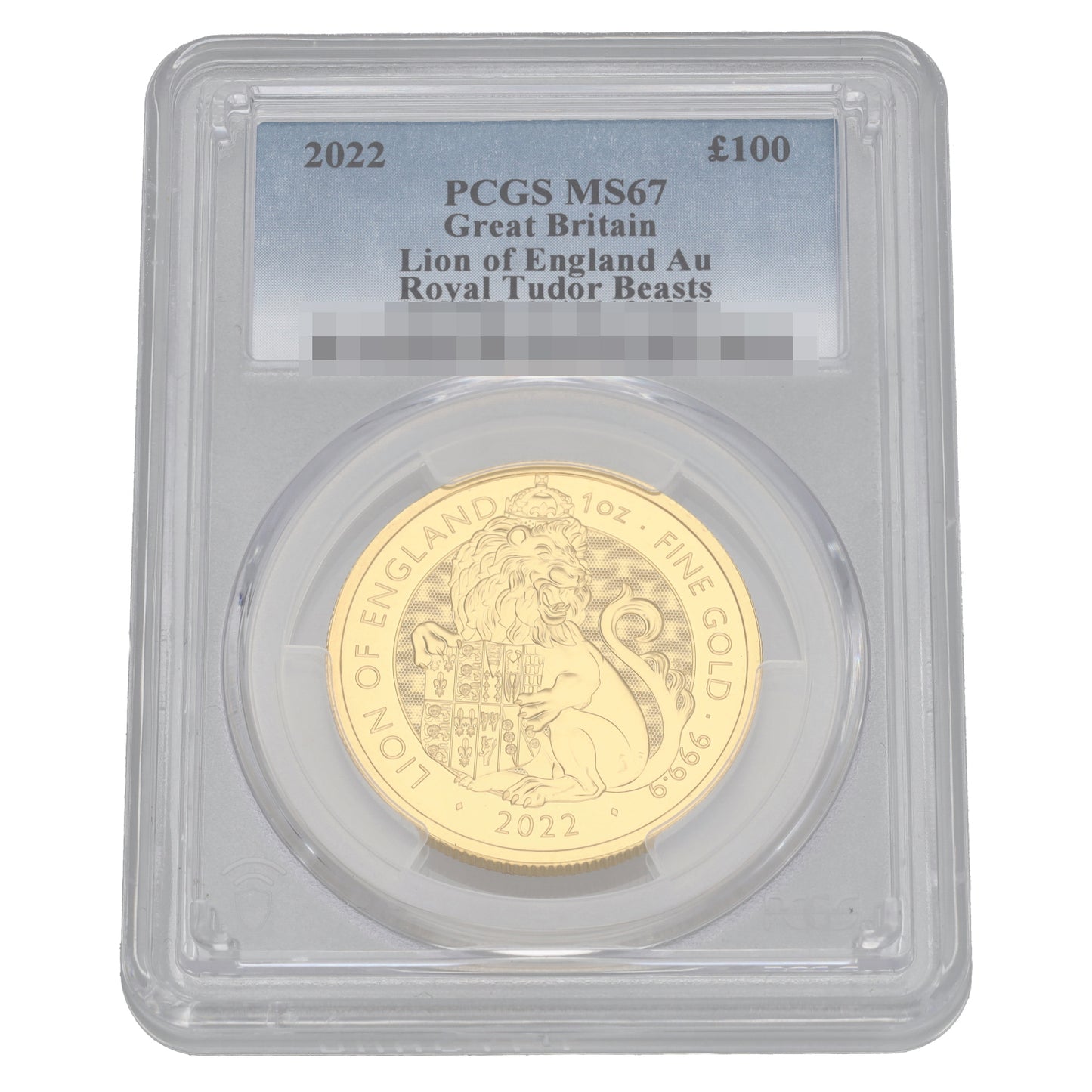 24ct Gold Tudor Beasts Lion of England 1oz Coin 2022