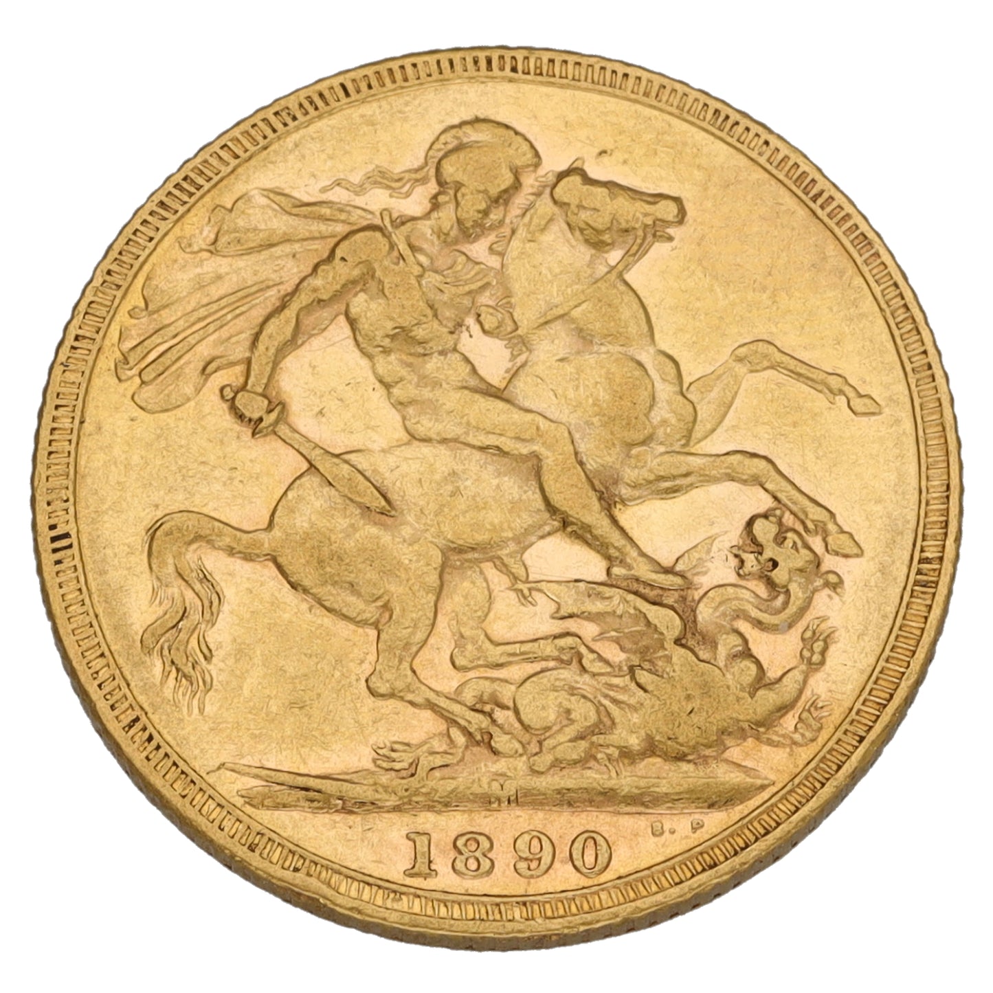22ct Gold Queen Victoria Full Sovereign Coin 1890