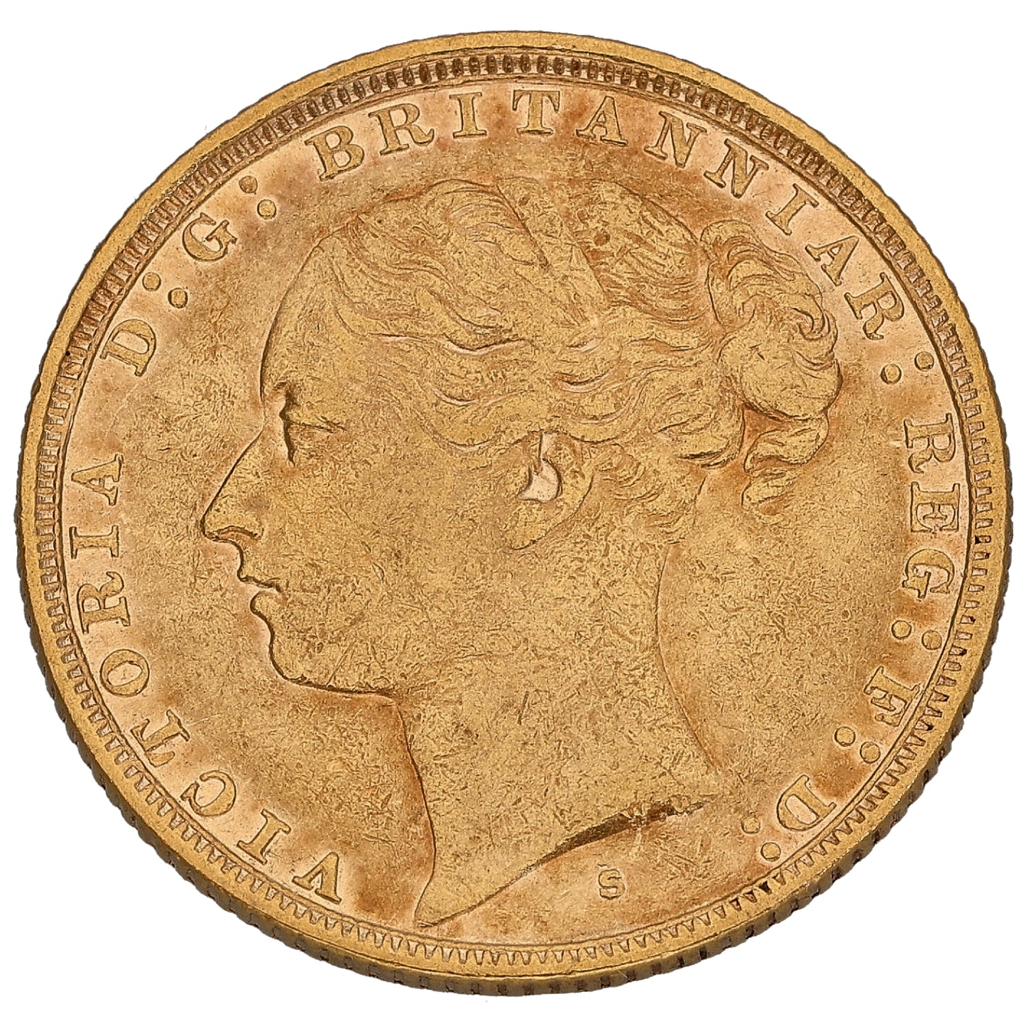 22ct Gold Queen Victoria Full Sovereign Coin 1881