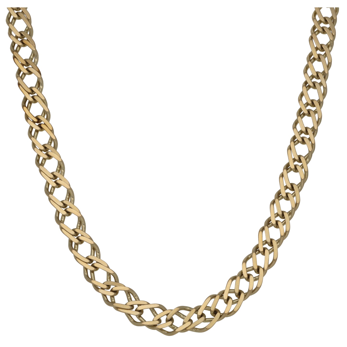 9ct Gold Double Curb Chain 20"