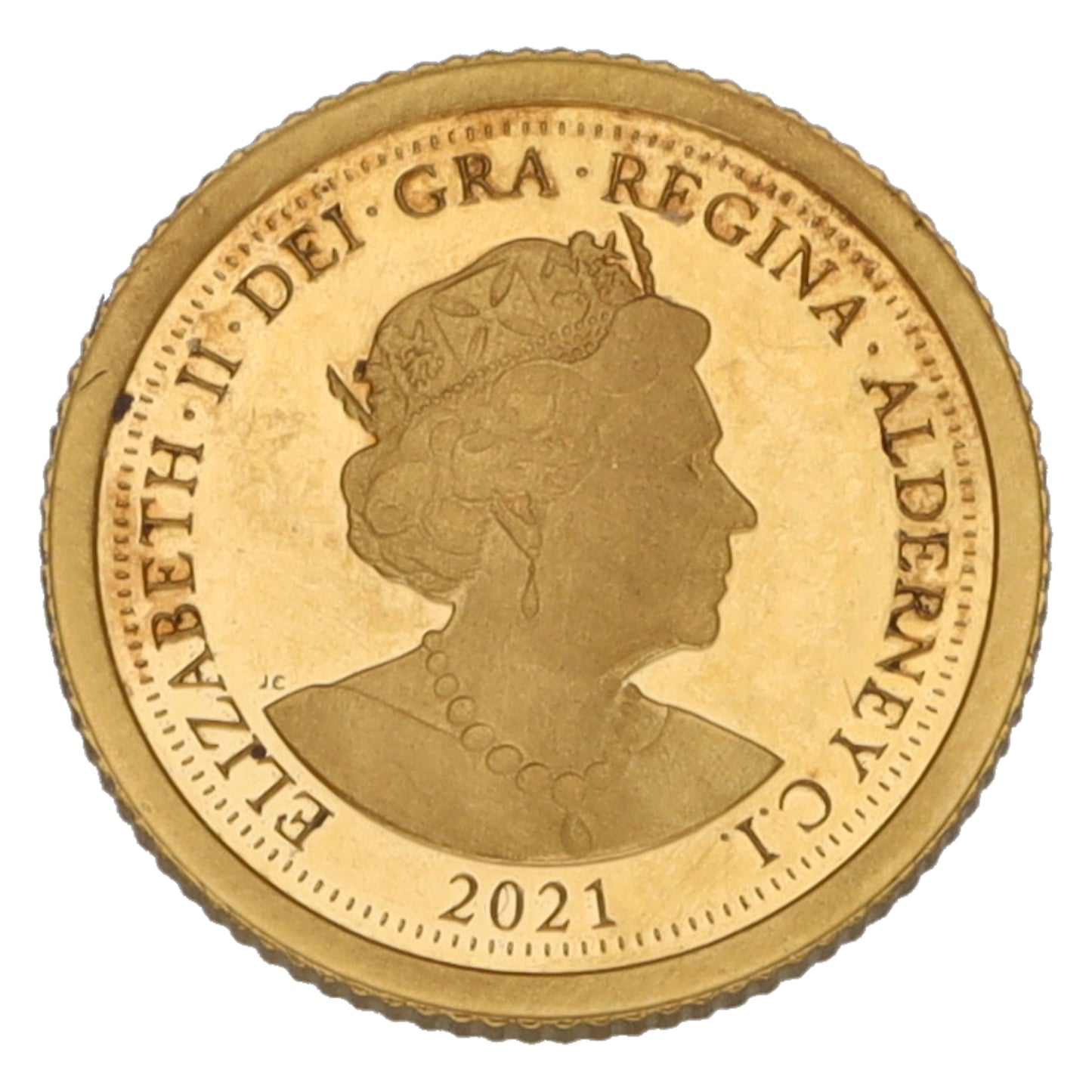 22ct Gold George & Dragon Eighth Sovereign Coin 2021