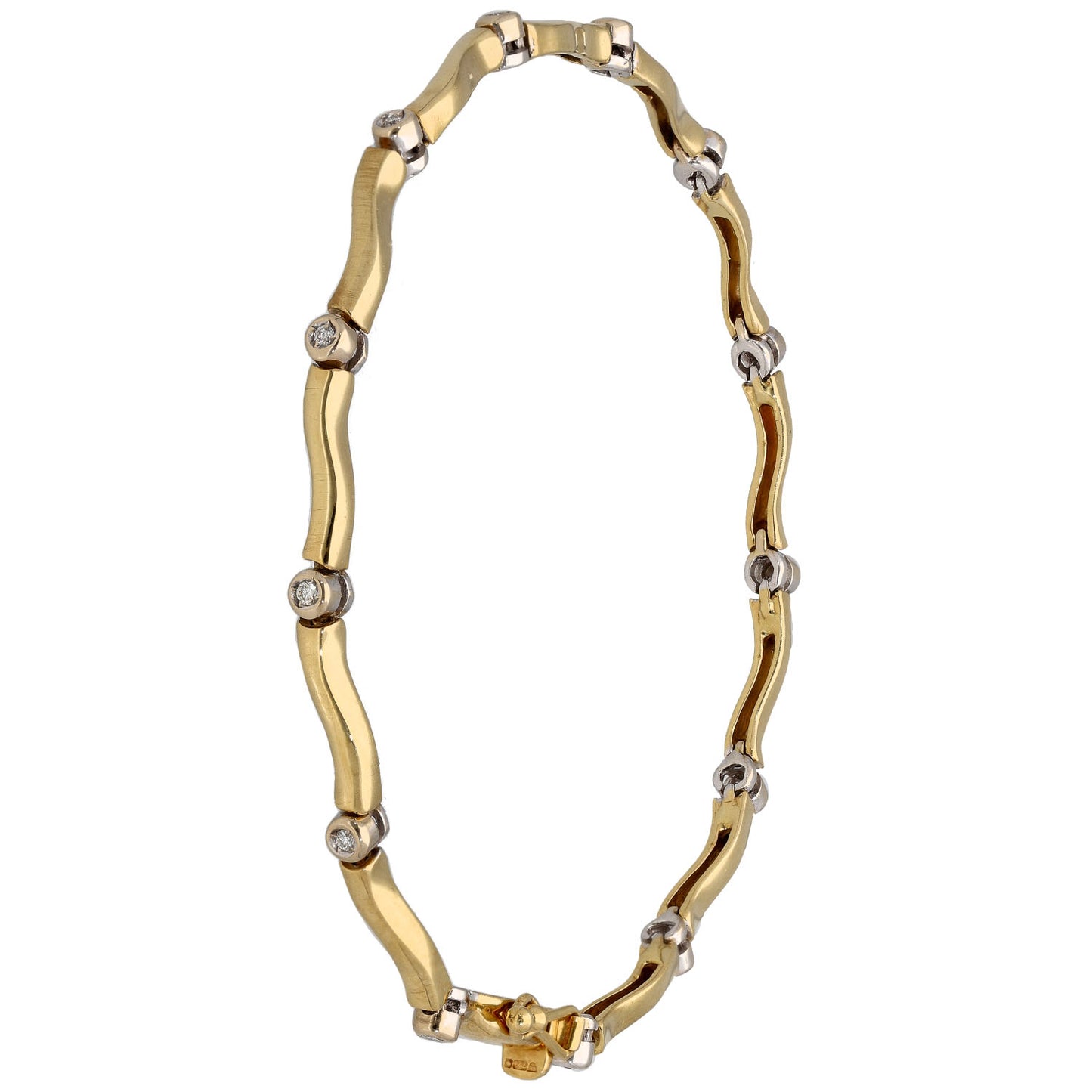 18ct Gold 0.13ct Diamond Line/Tennis Bracelet