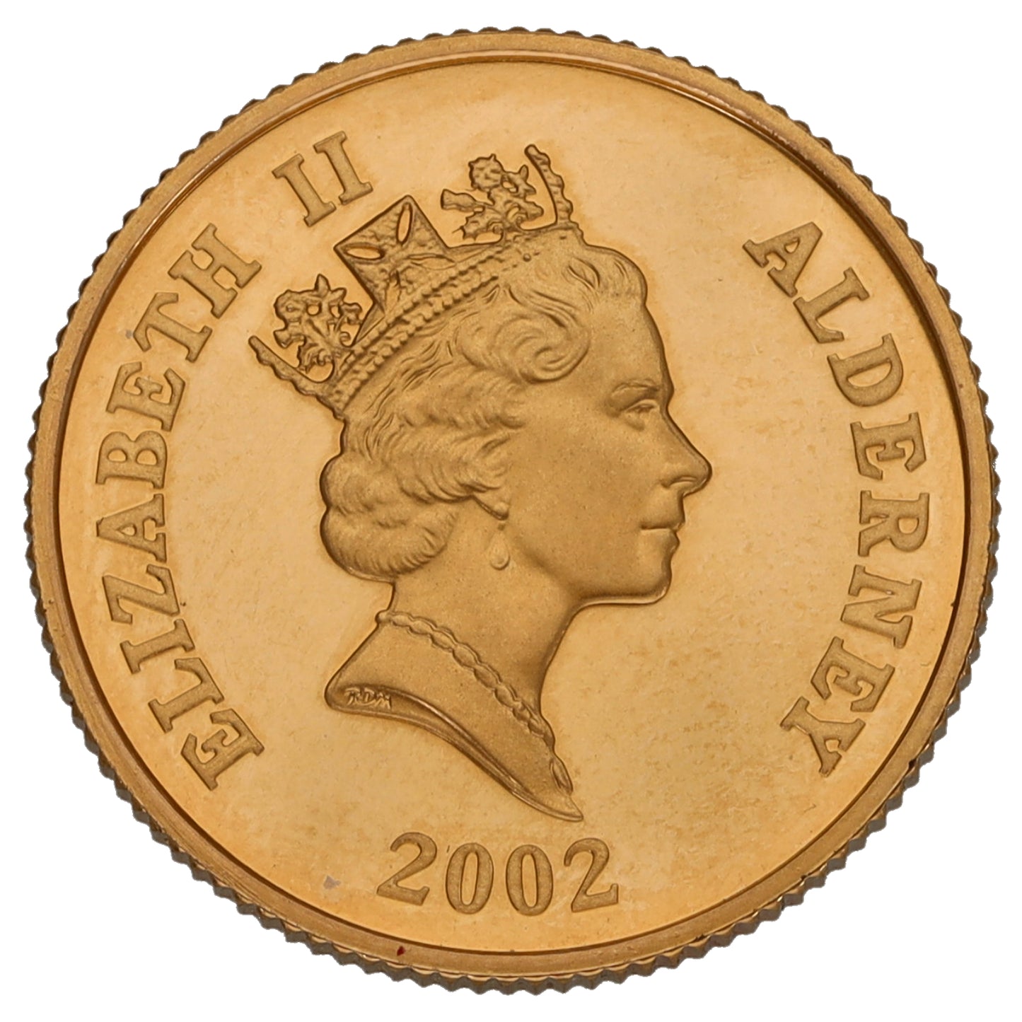 22ct Gold Queen Elizabeth II Golden Jubilee 25 Pounds Coin 2002