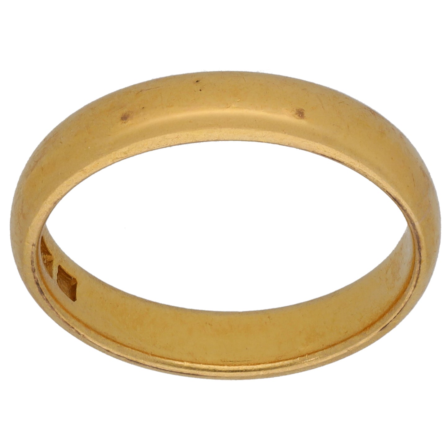 22ct Gold Plain Wedding Ring Size O