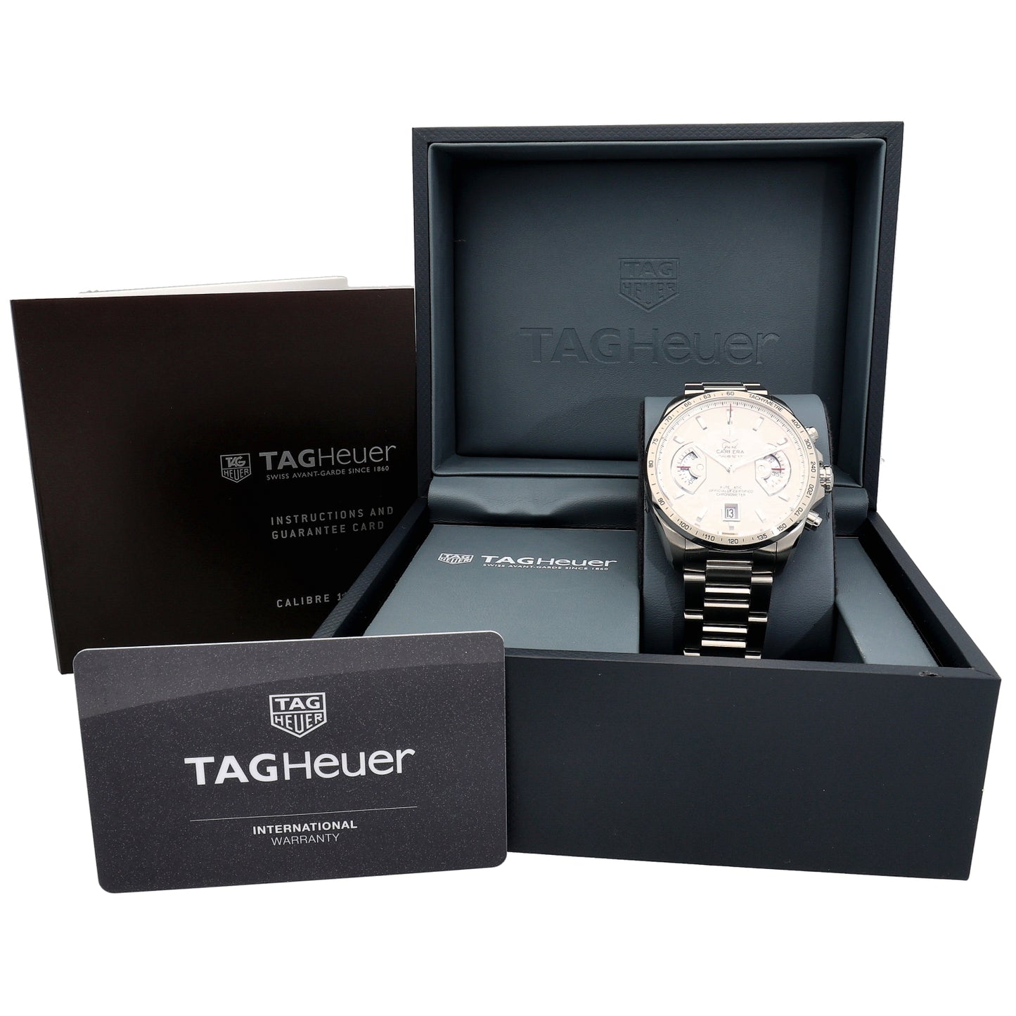 Tag Heuer Grand Carrera CAV511B 43mm Stainless Steel Watch