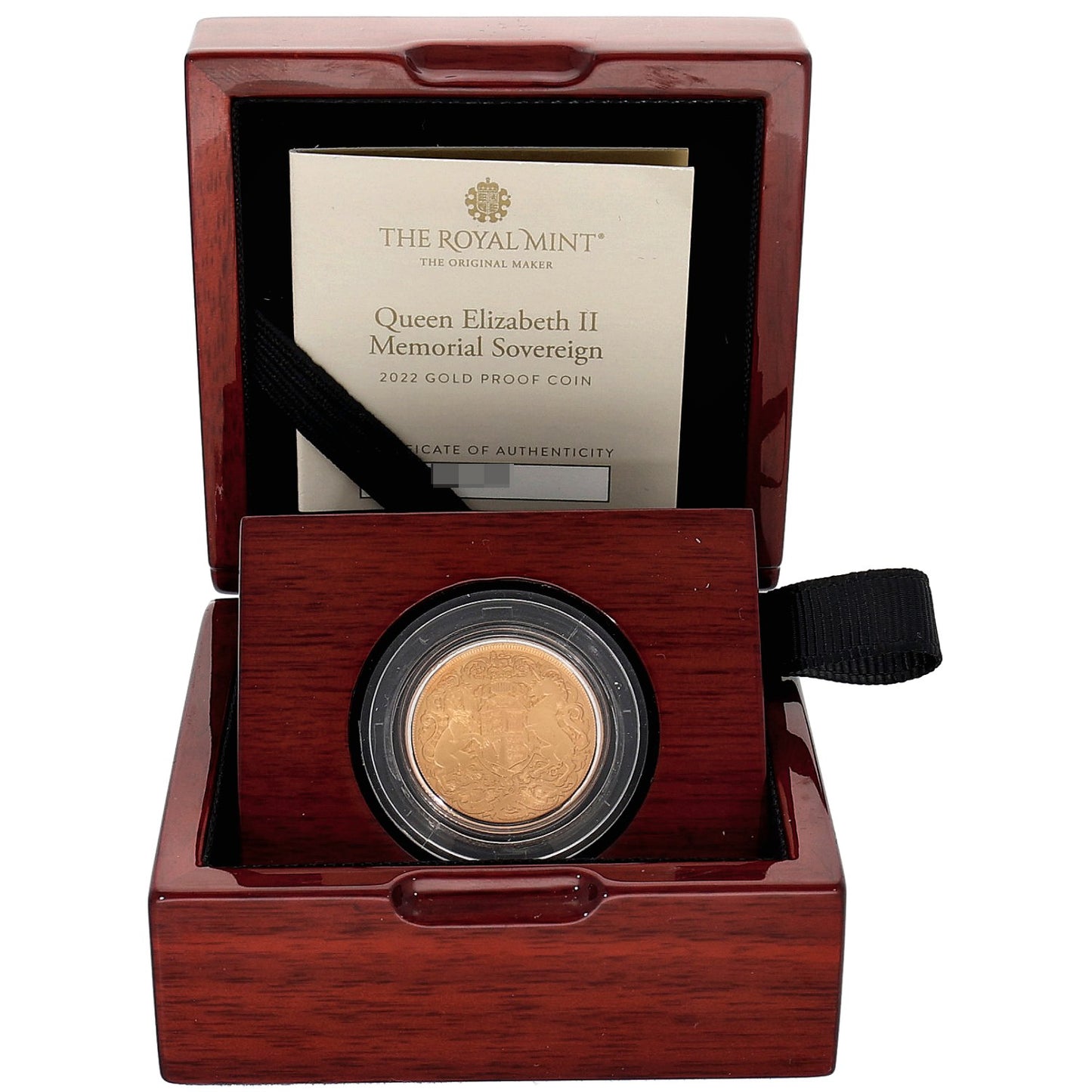 22ct Gold Queen Elizabeth II Memorial Full Sovereign Coin 2022