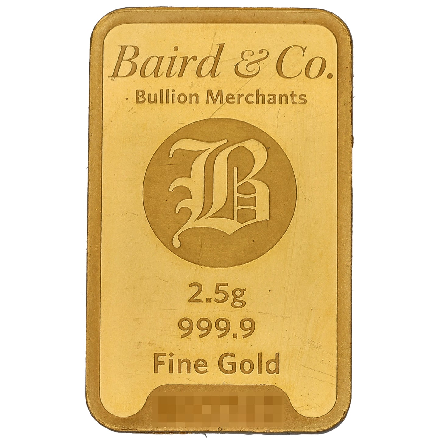 24ct 2.5g Gold Bar