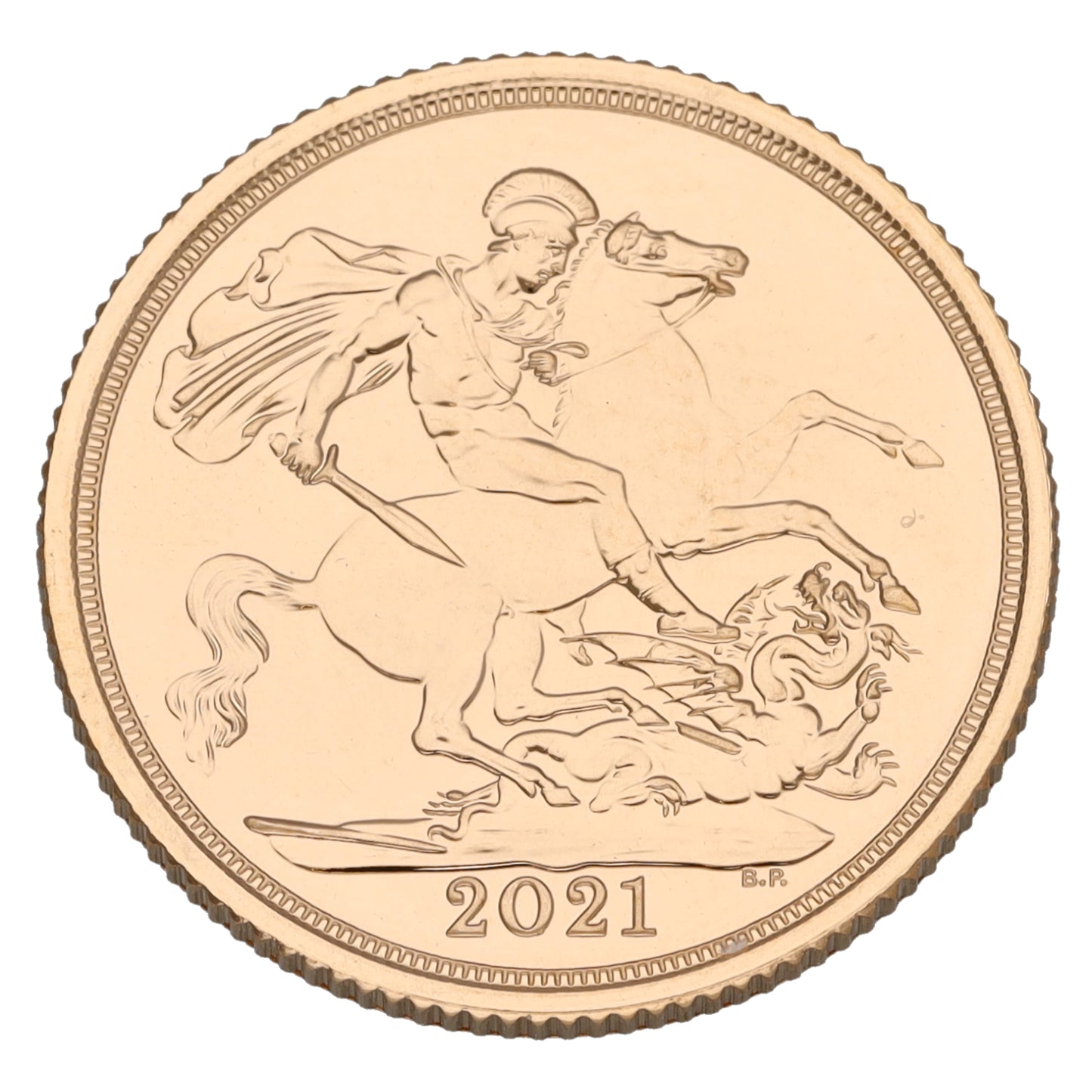 22ct Gold Queen Elizabeth II Full Sovereign Coin 2021