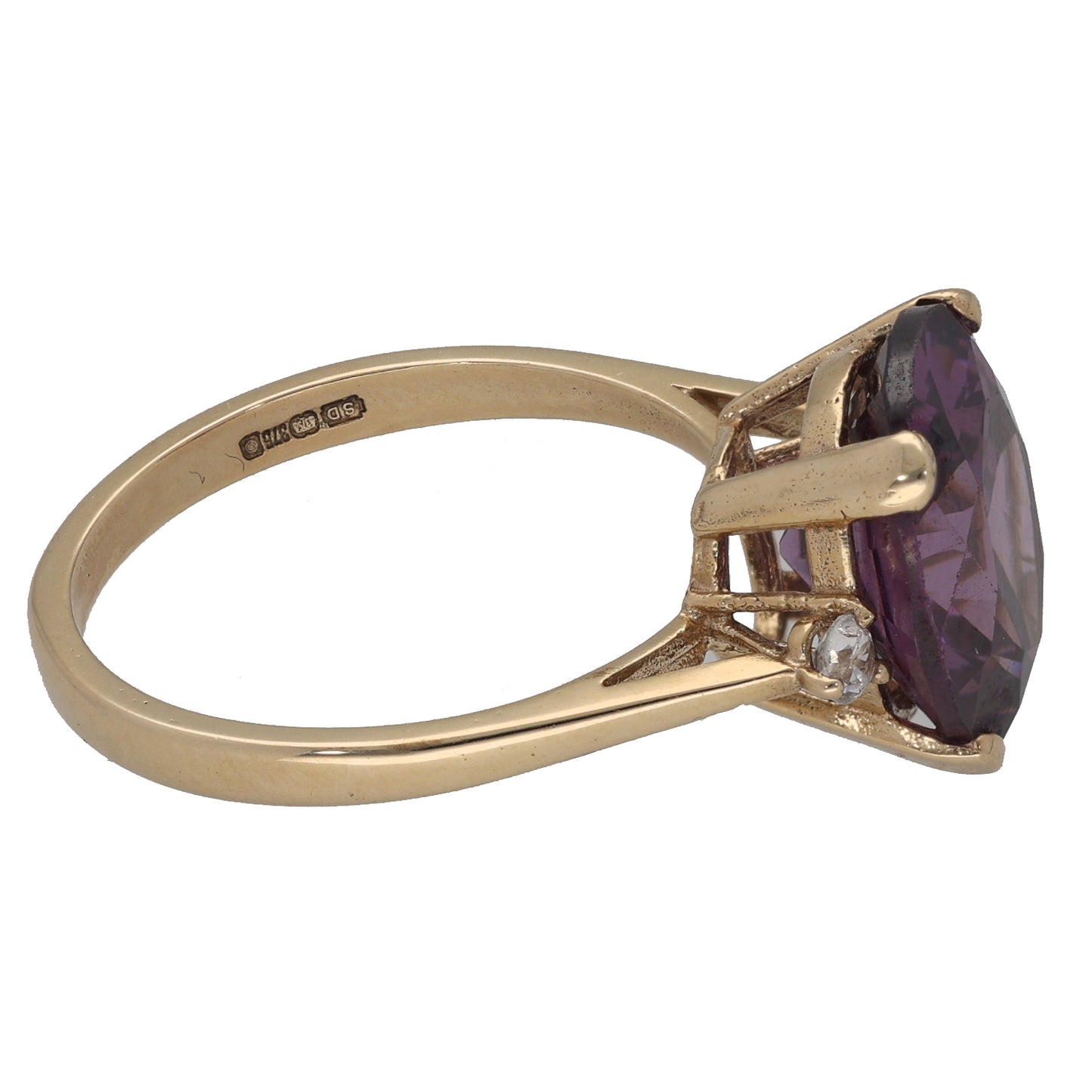 9ct Gold Imitation Dress/Cocktail Ring Size Q