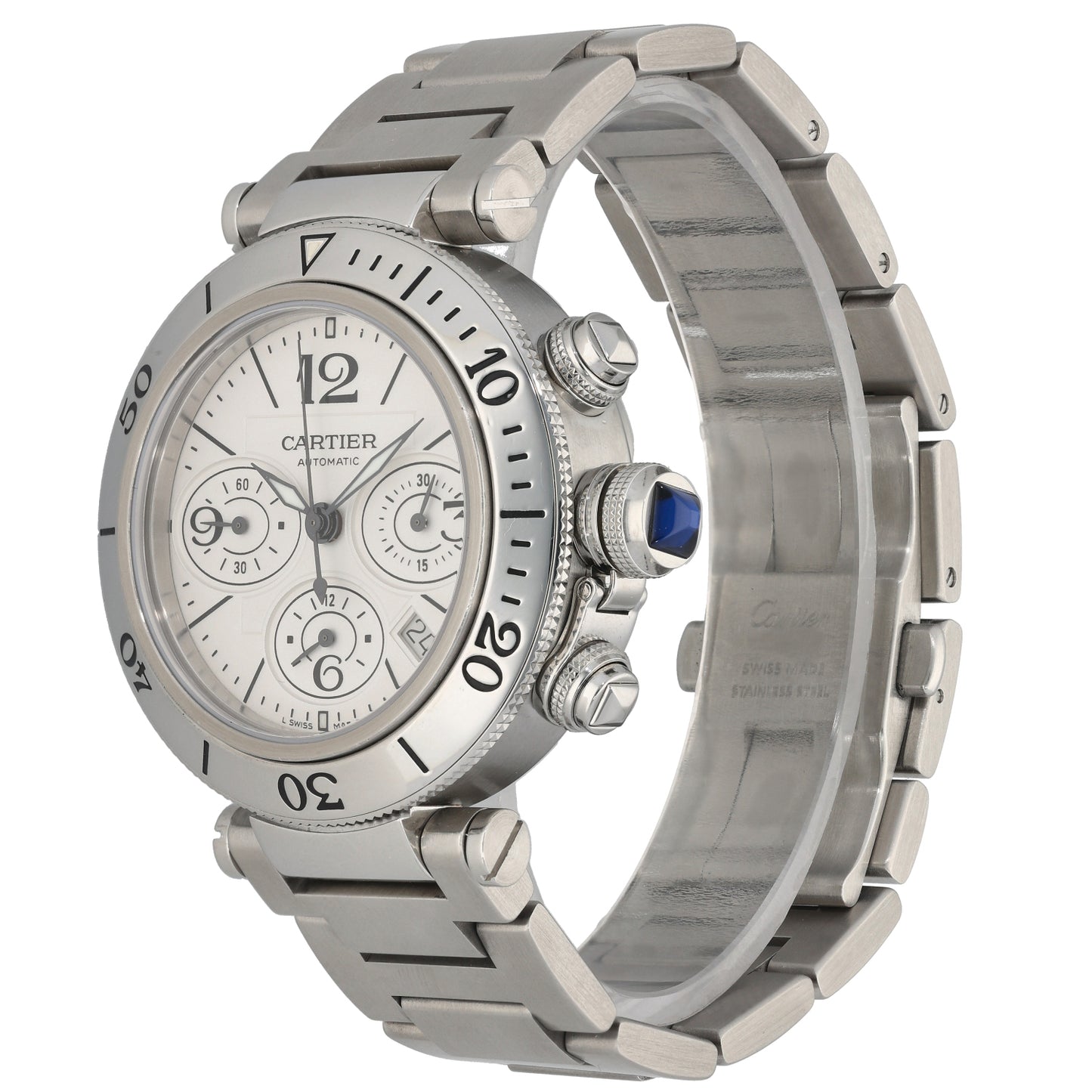 Cartier Pasha 2995 42mm Stainless Steel Watch