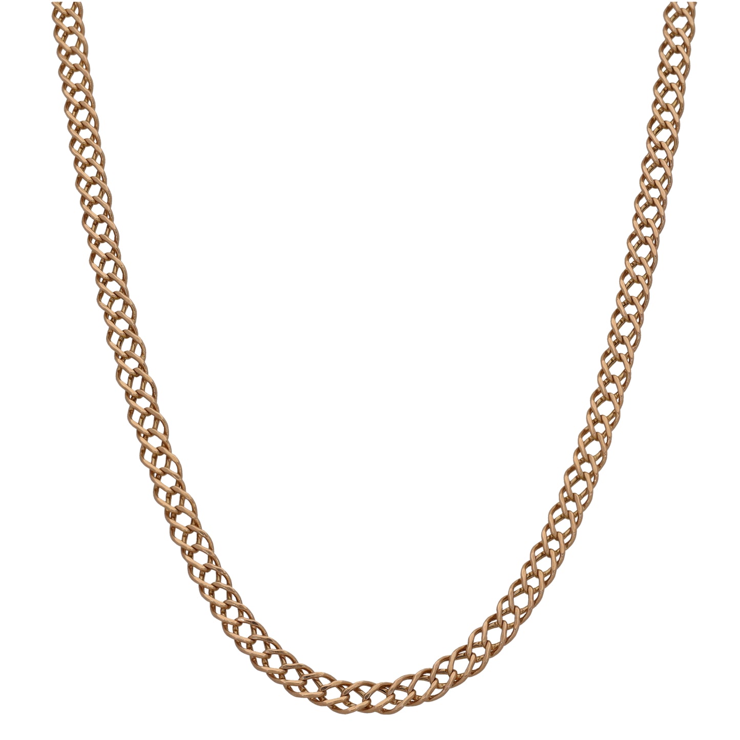 9ct Gold Double Curb Chain 20"